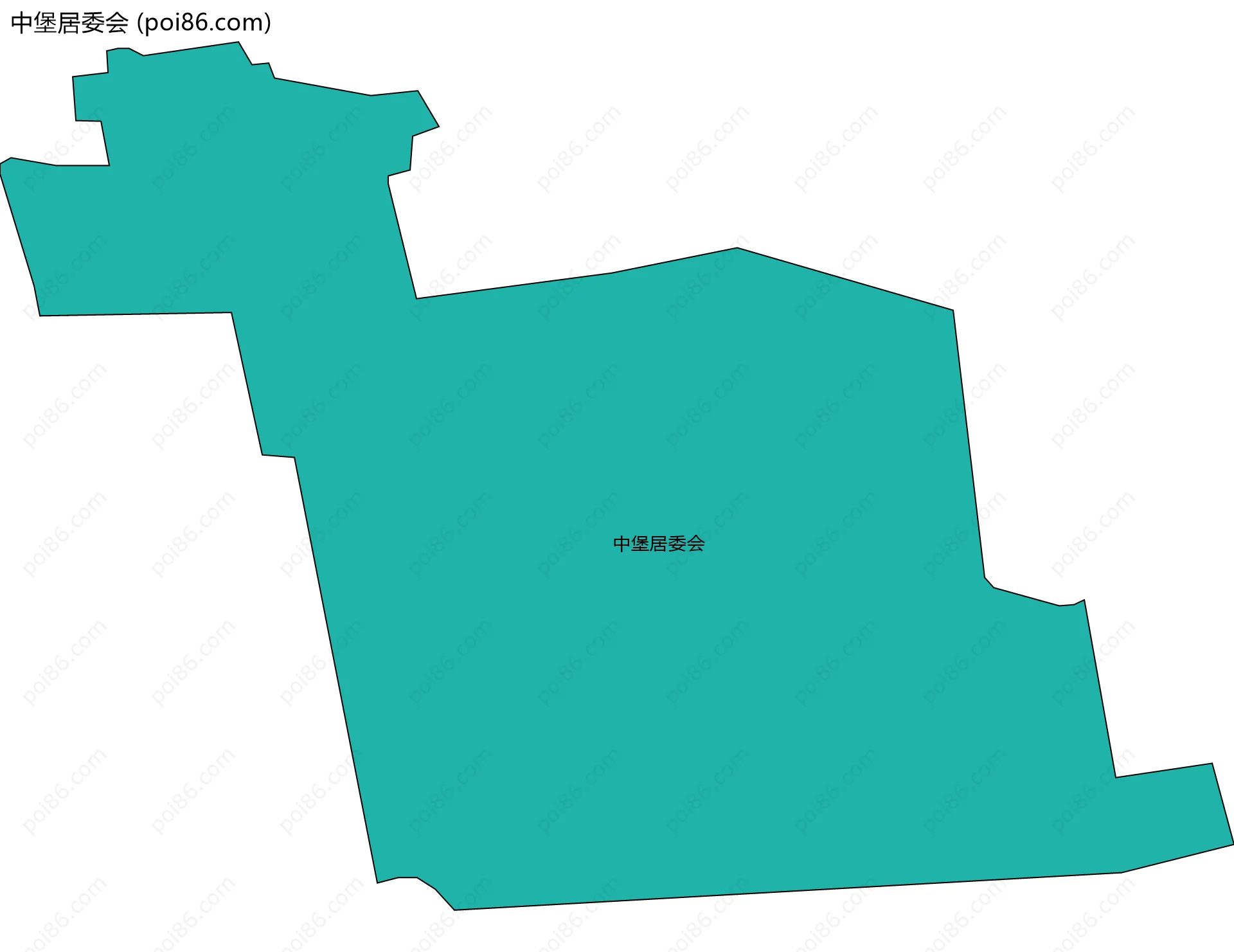 中堡居委会边界地图