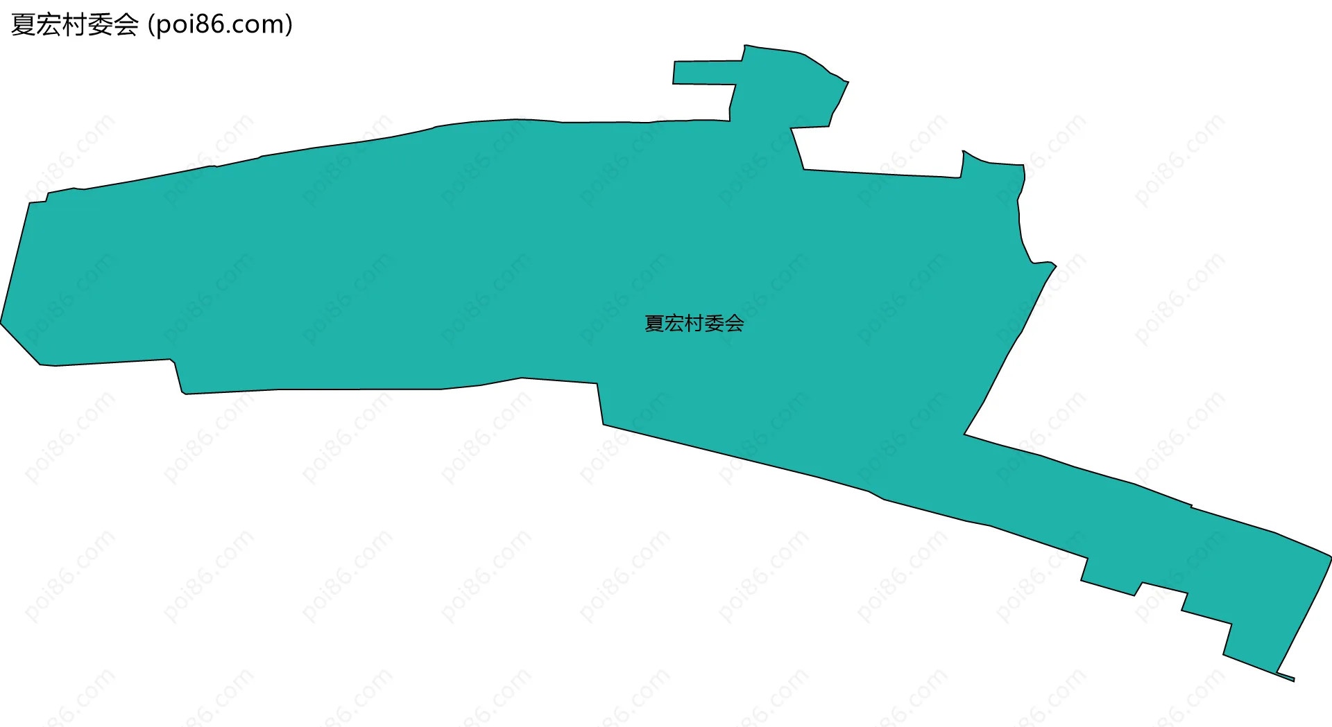 夏宏村委会边界地图