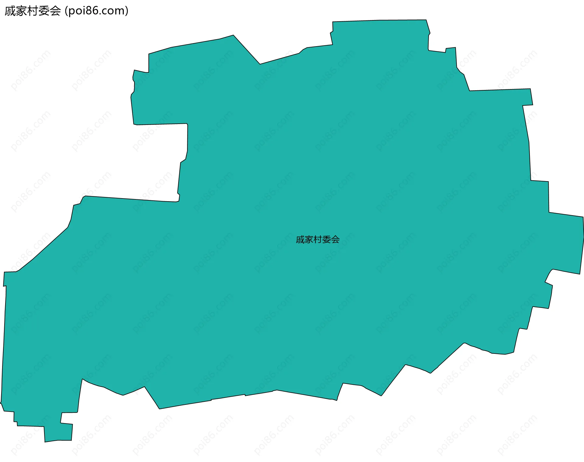 戚家村委会边界地图