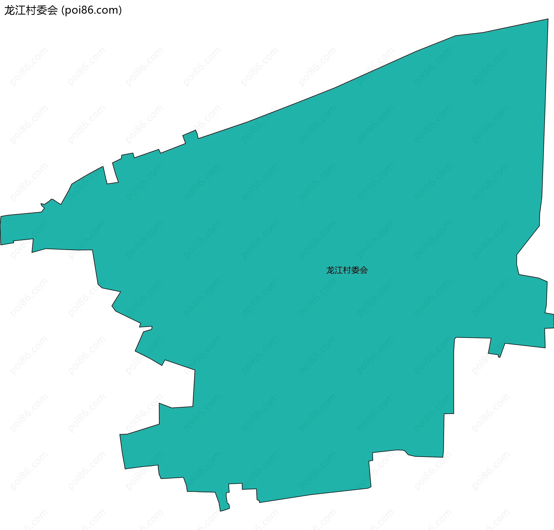 龙江村委会边界地图