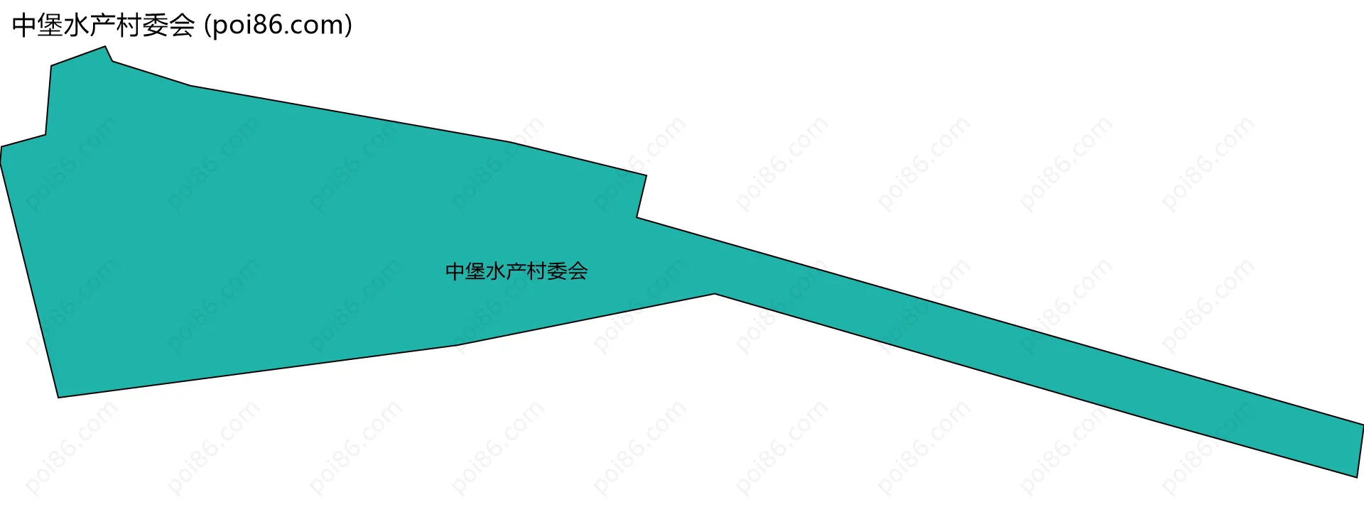 中堡水产村委会边界地图