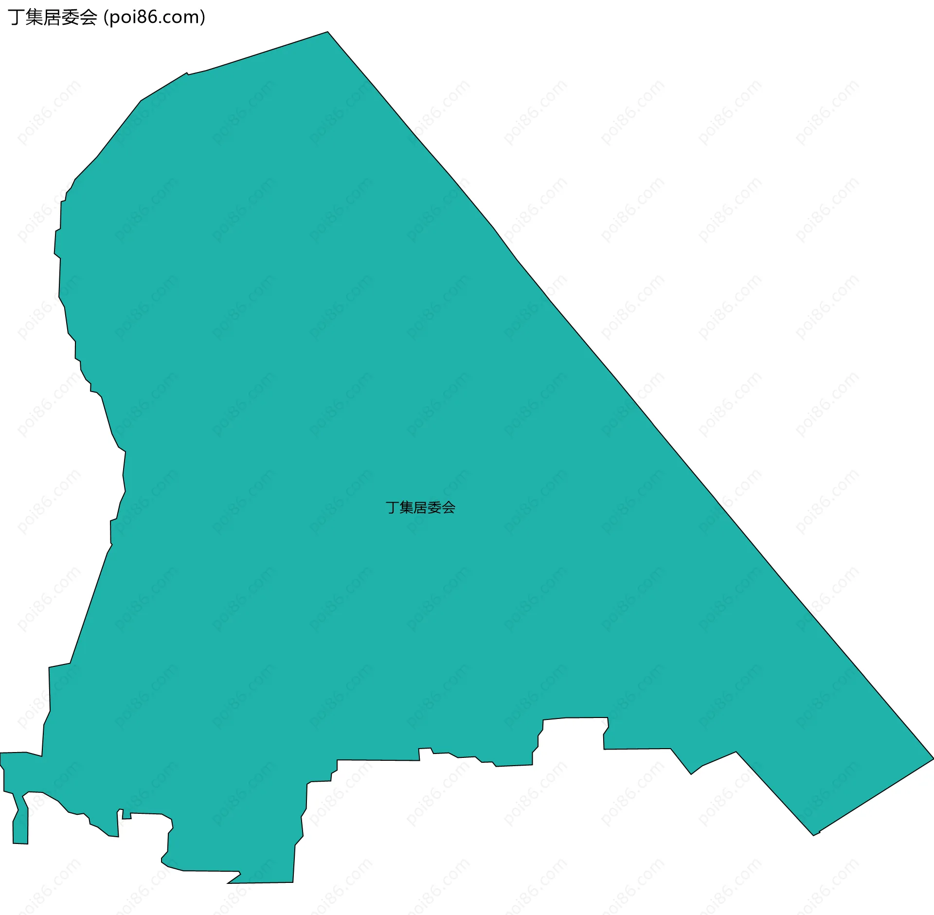 丁集居委会边界地图