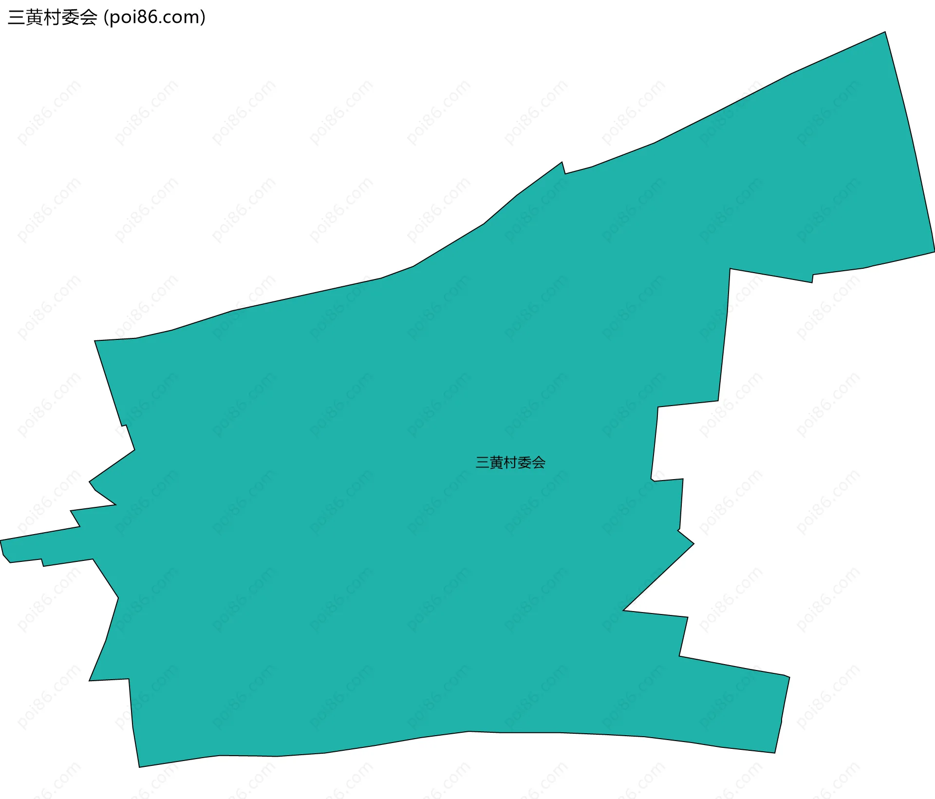 三黄村委会边界地图
