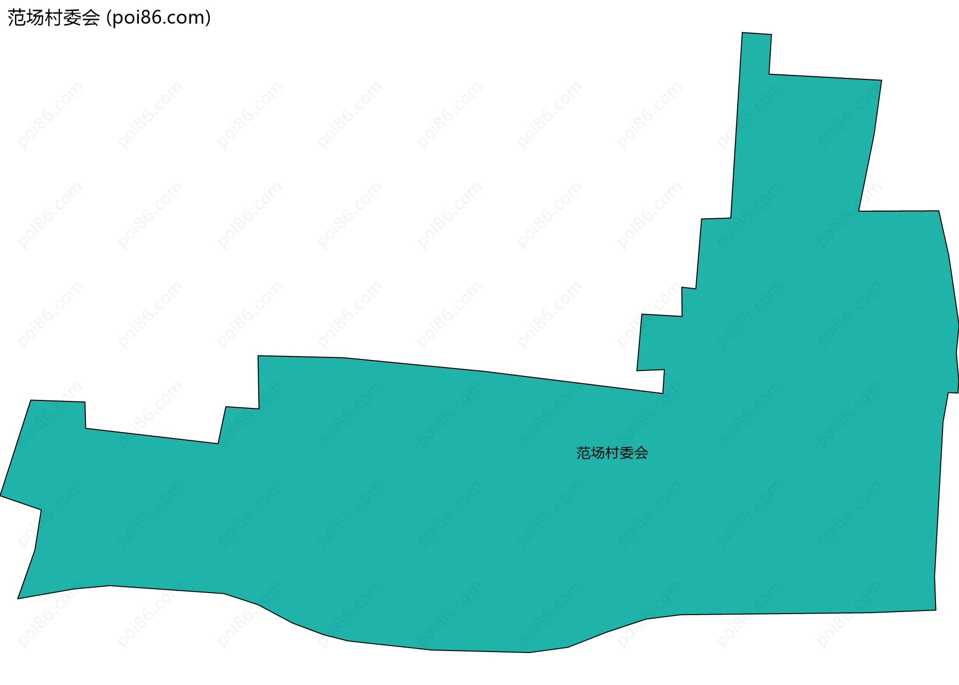 范场村委会边界地图