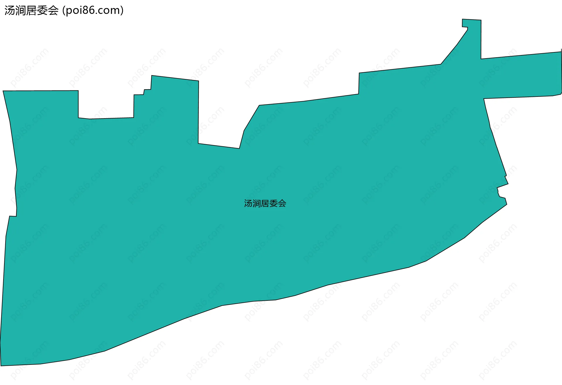 汤涧居委会边界地图