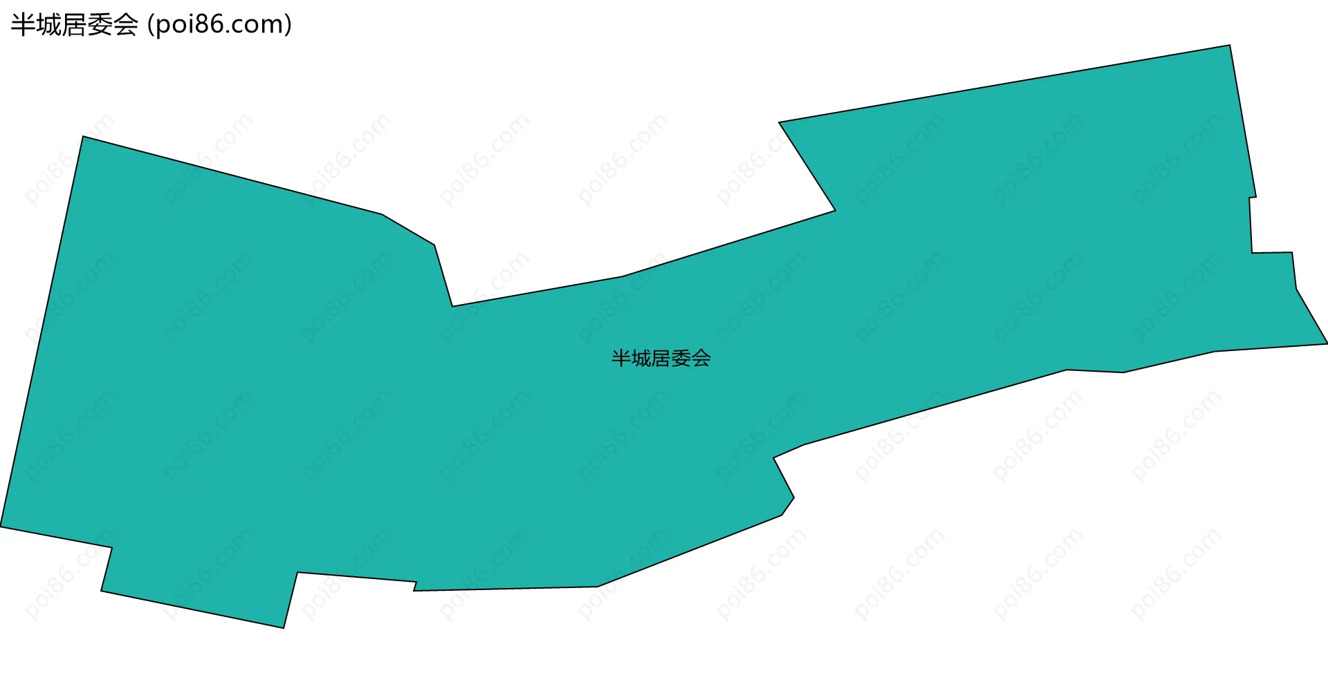 半城居委会边界地图