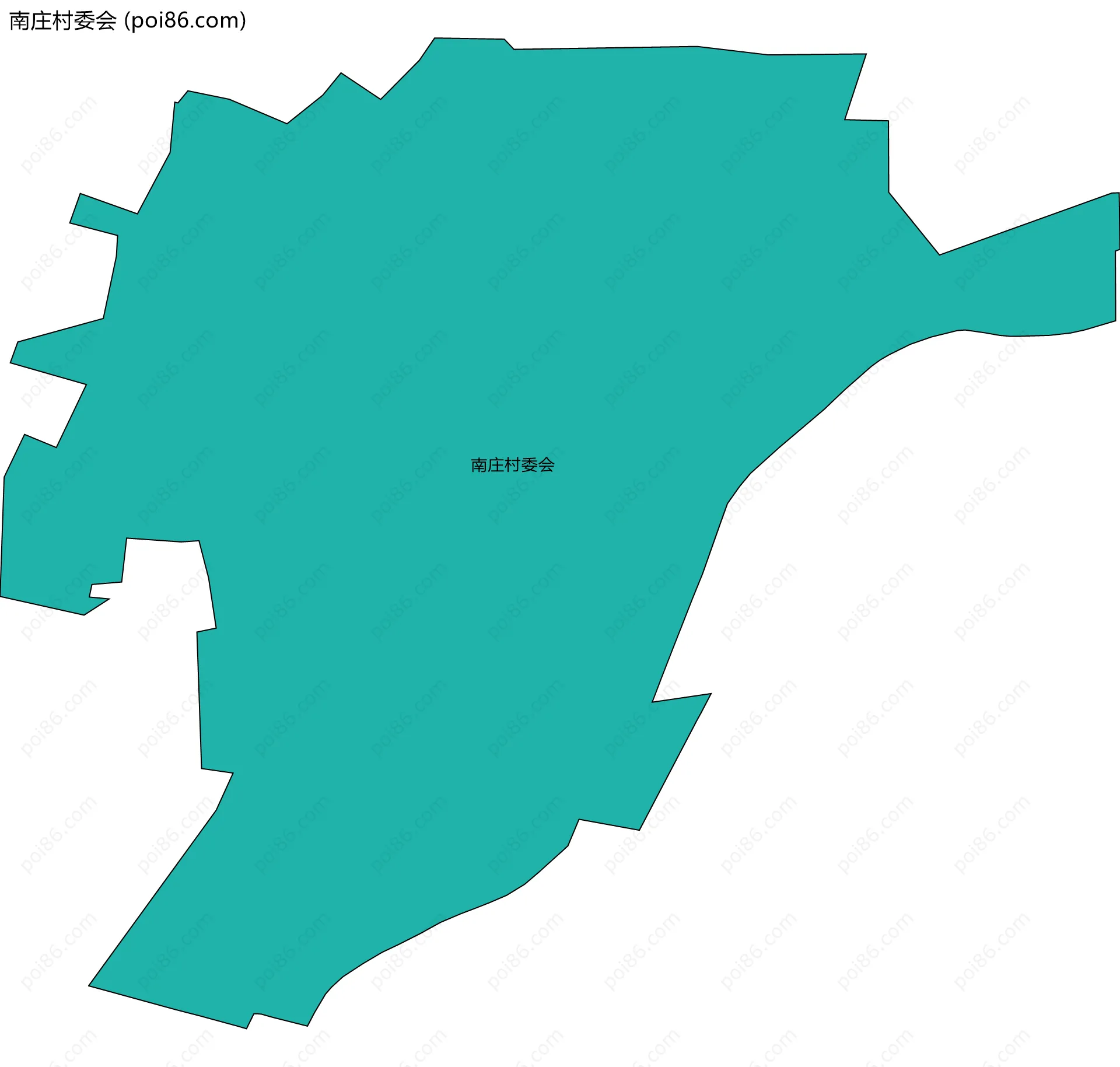 南庄村委会边界地图