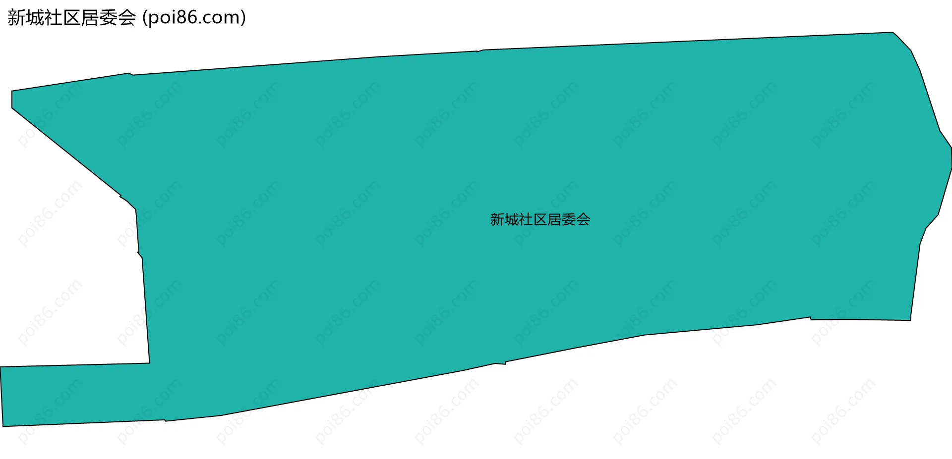 新城社区居委会边界地图