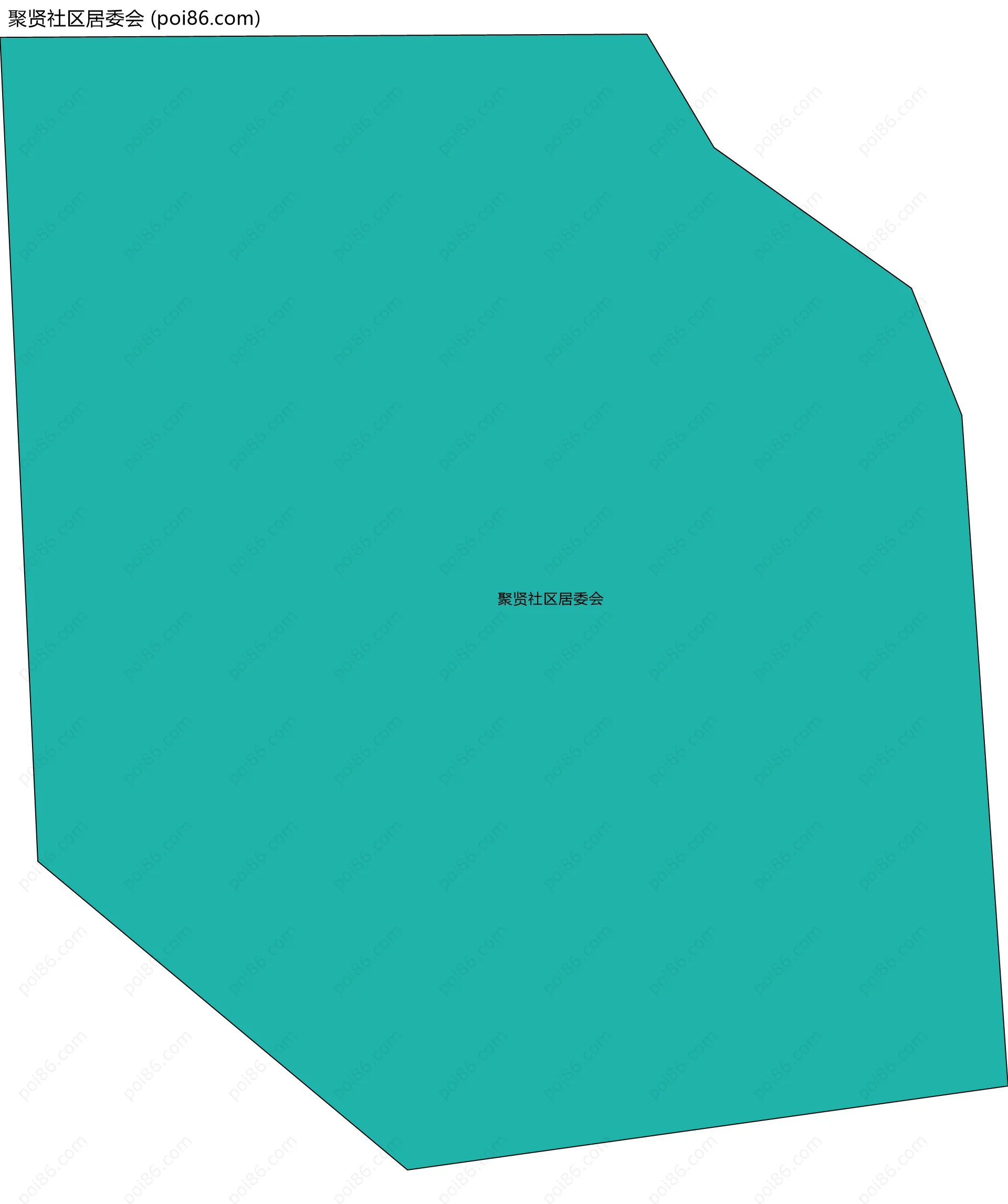 聚贤社区居委会边界地图