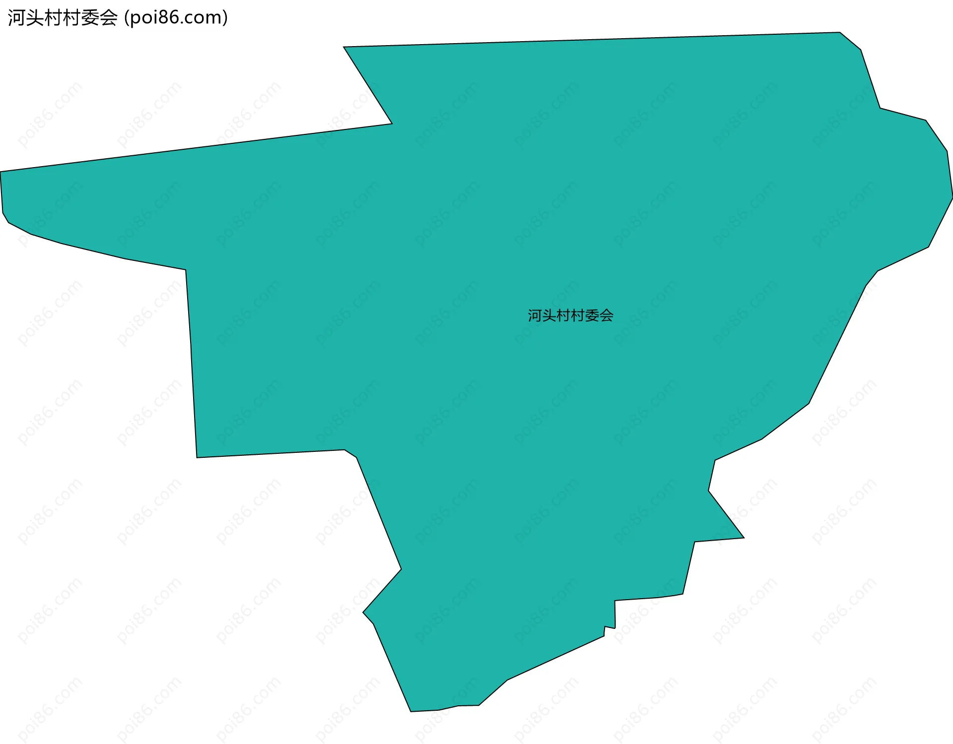 河头村村委会边界地图