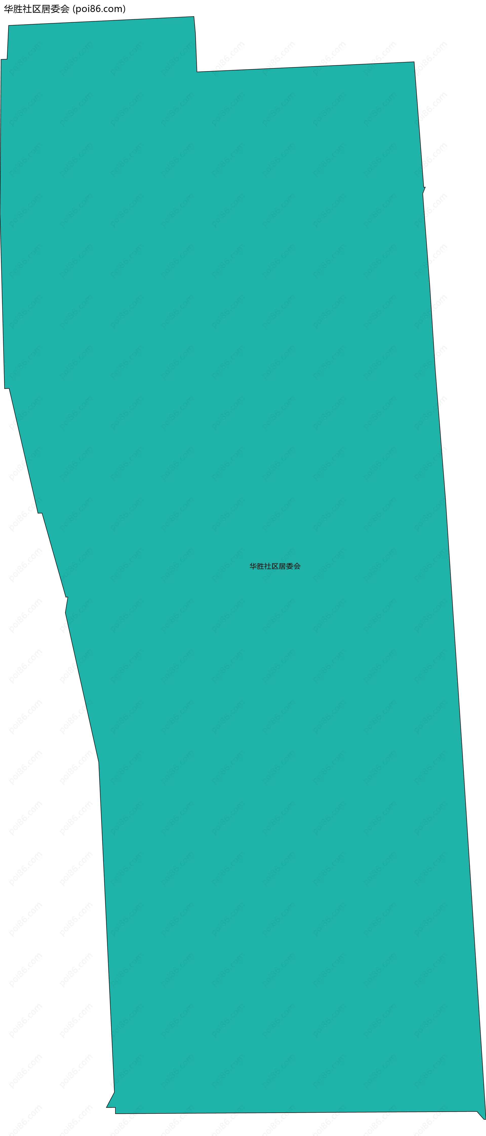 华胜社区居委会边界地图