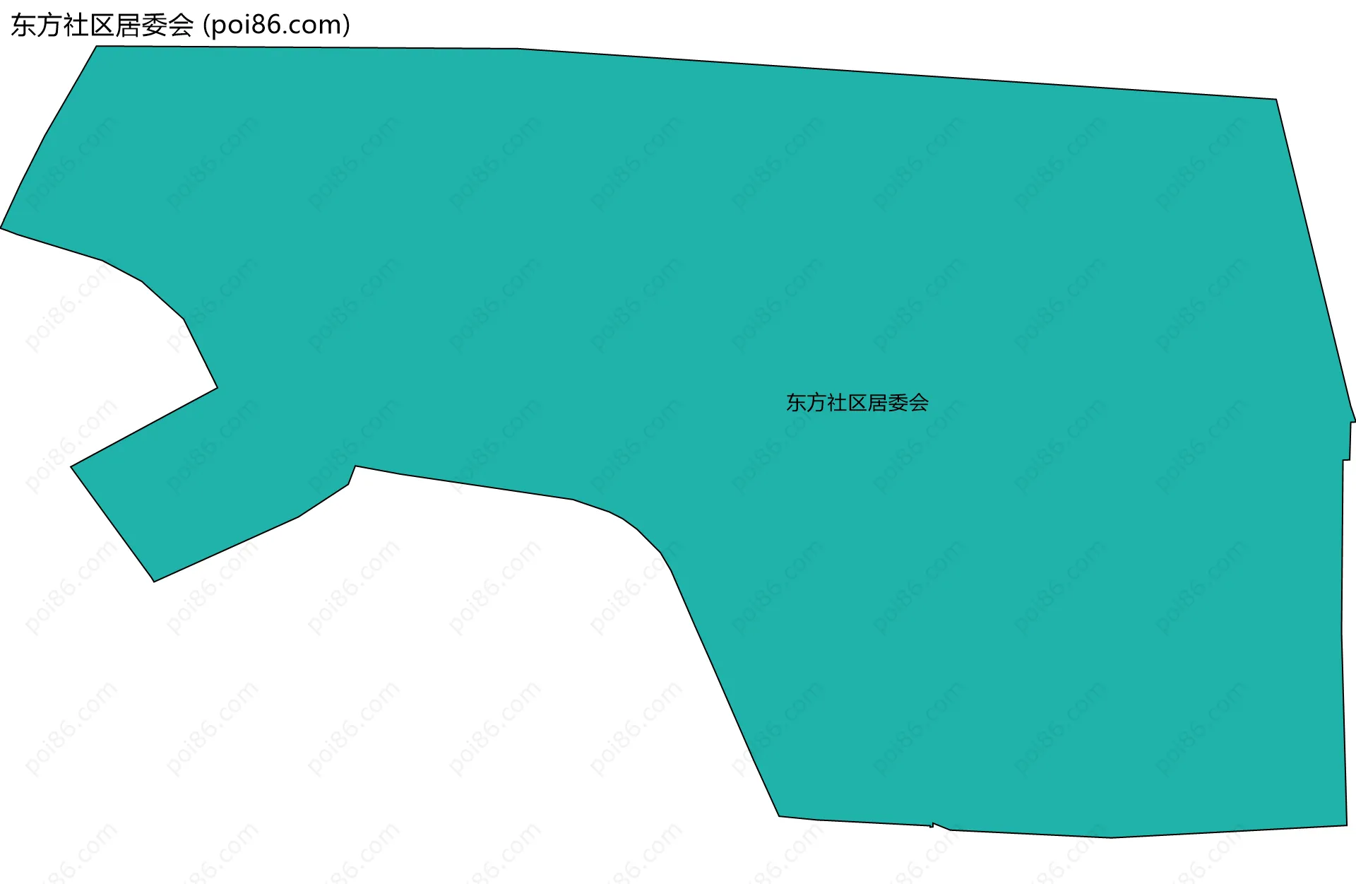 东方社区居委会边界地图