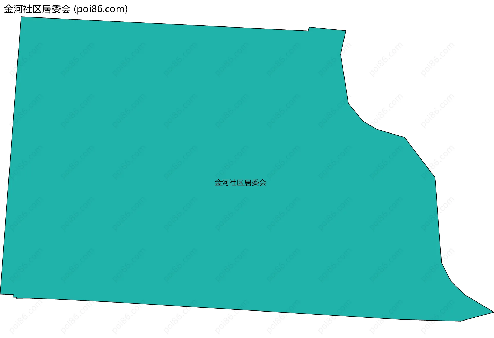 金河社区居委会边界地图