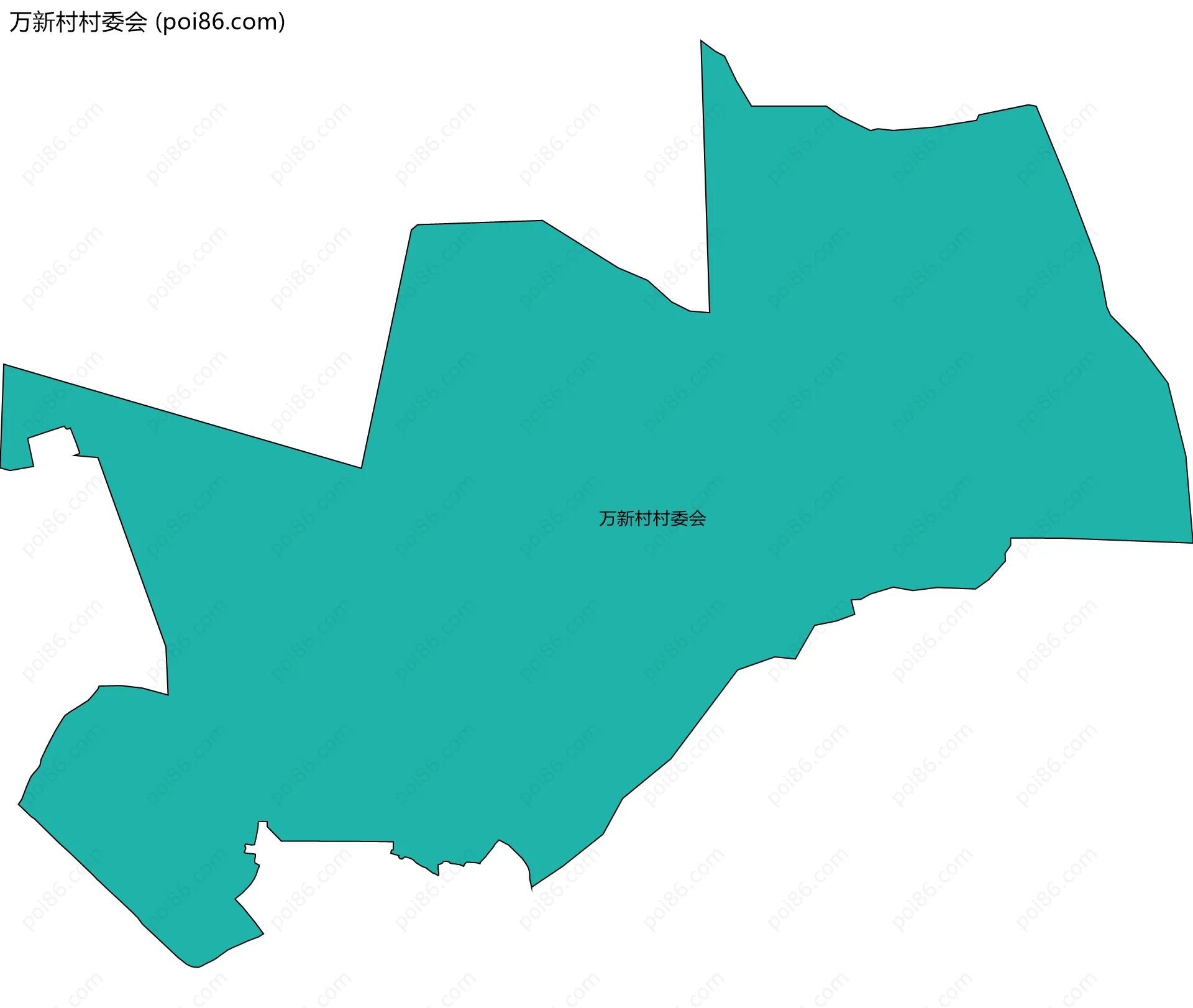 万新村村委会边界地图