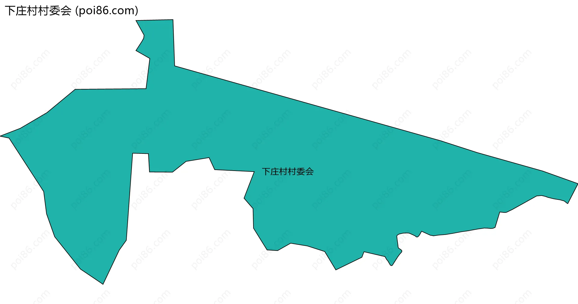 下庄村村委会边界地图