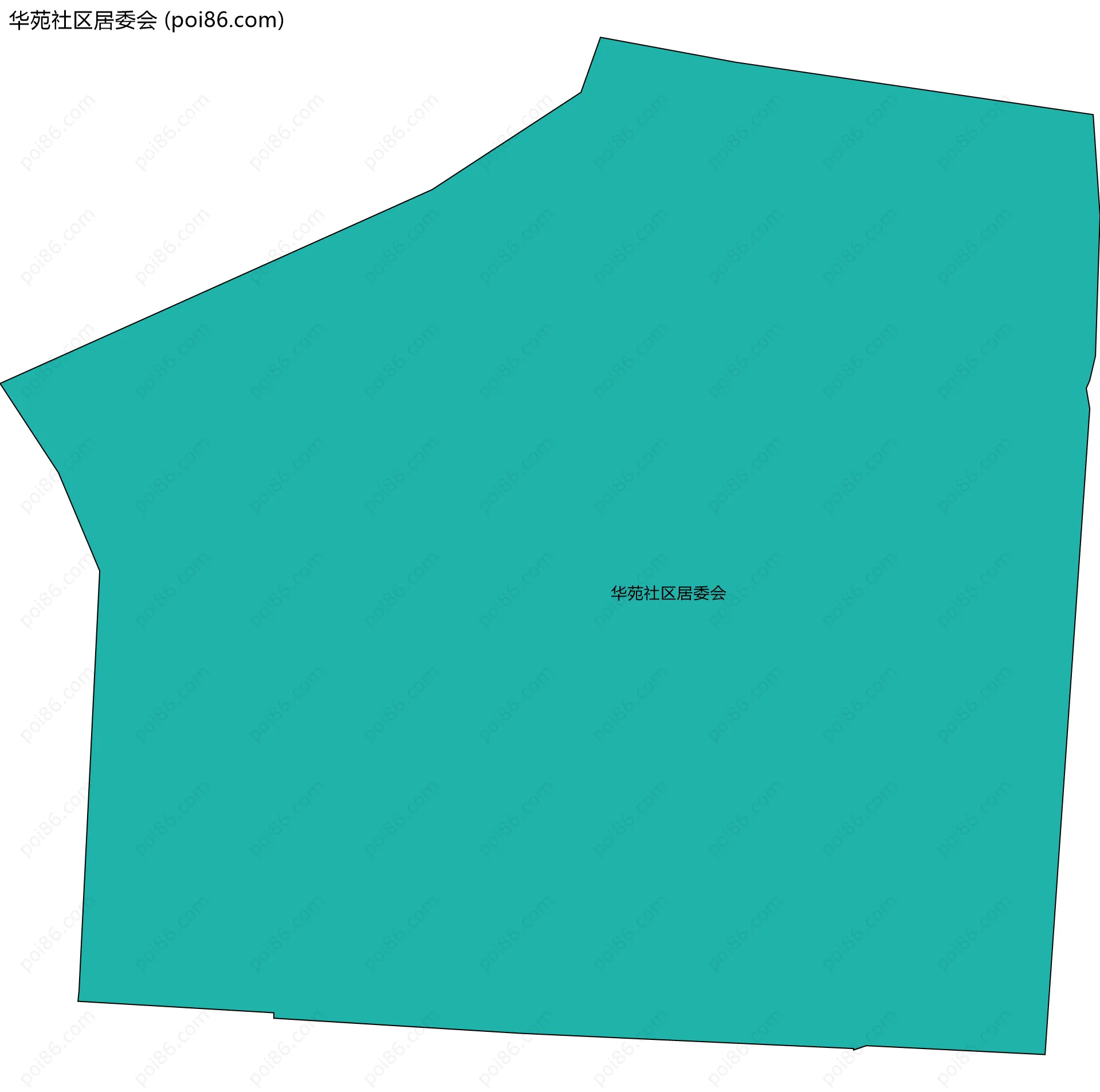 华苑社区居委会边界地图