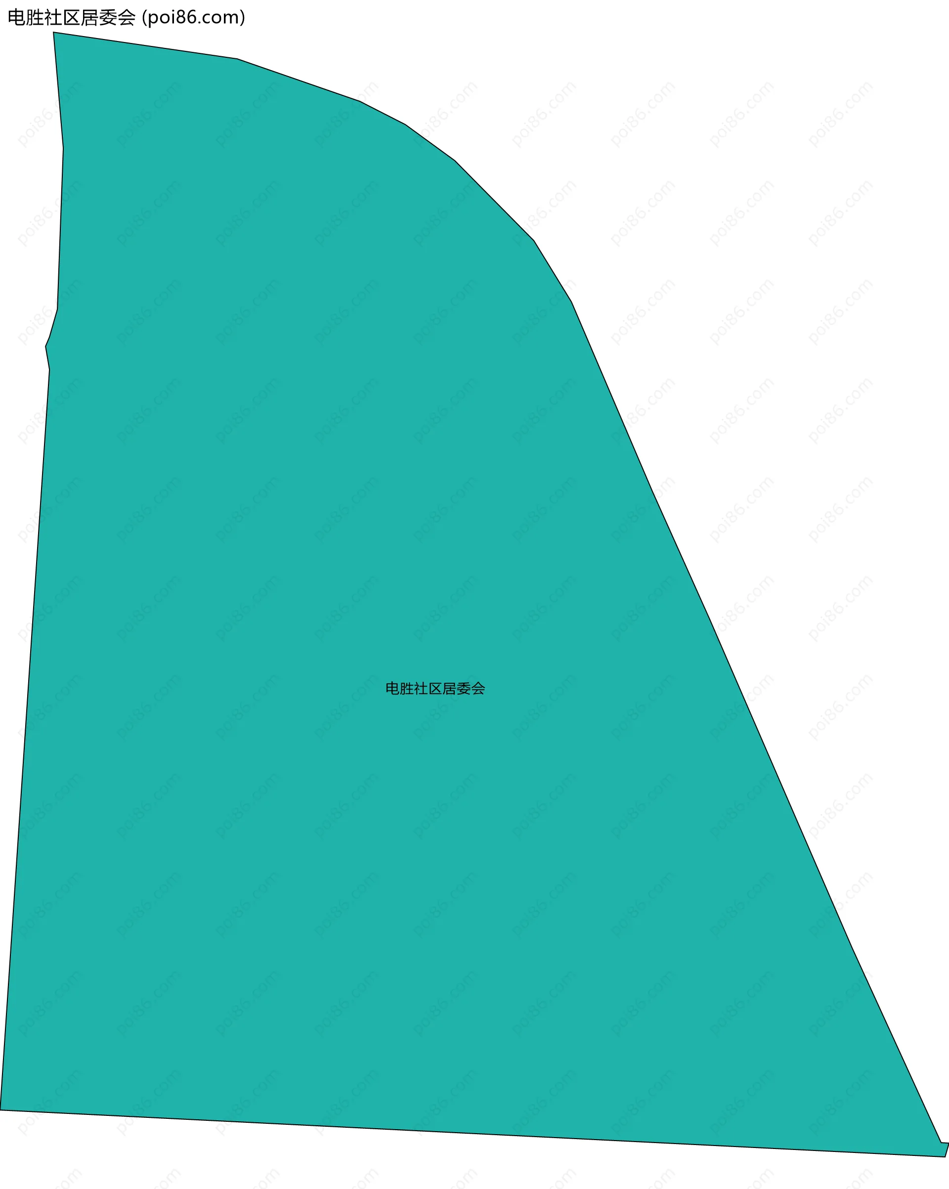 电胜社区居委会边界地图