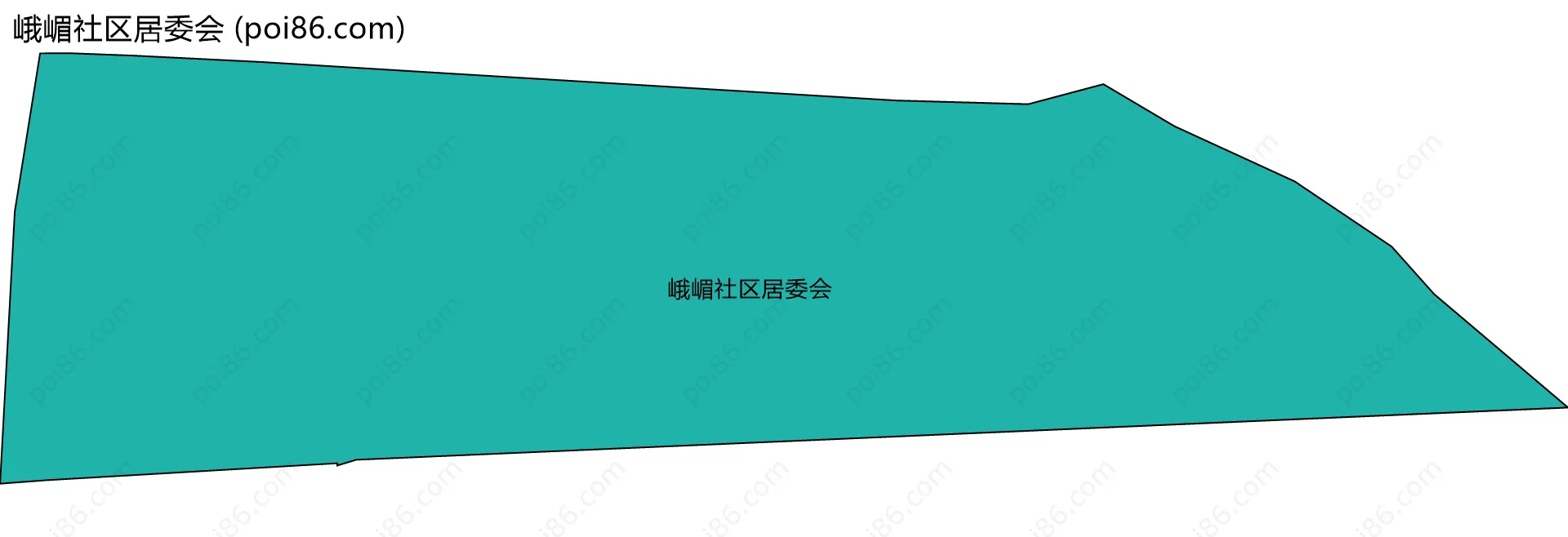 峨嵋社区居委会边界地图