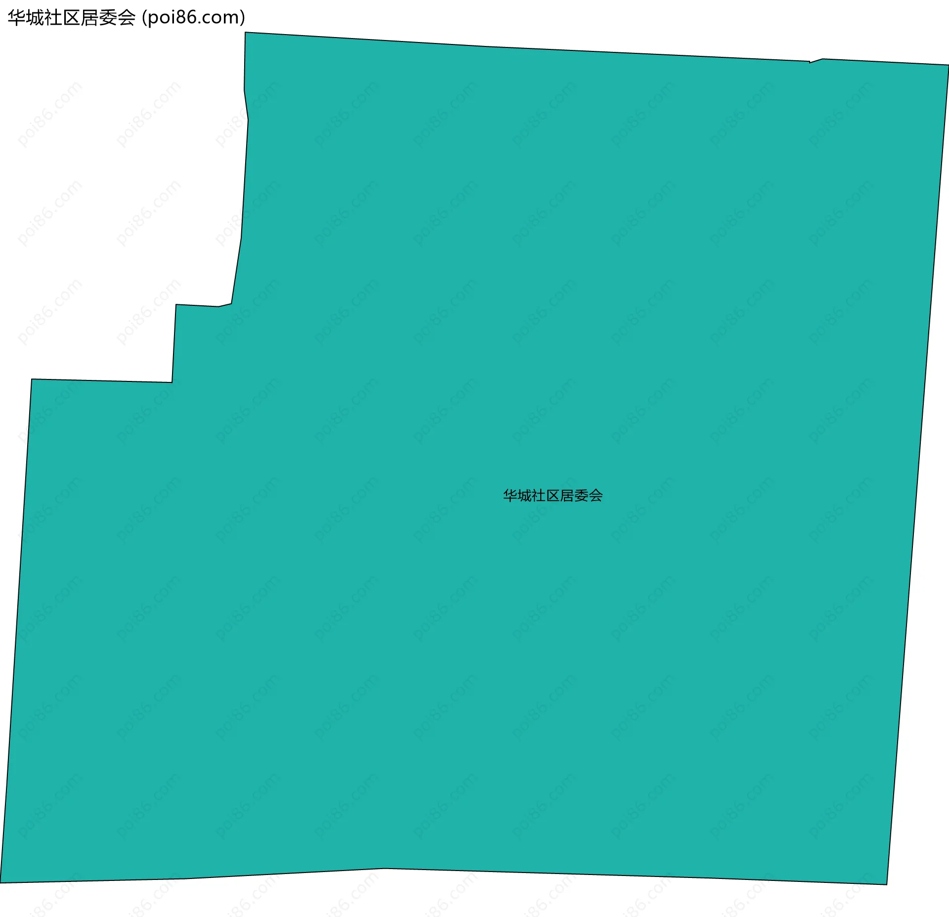 华城社区居委会边界地图