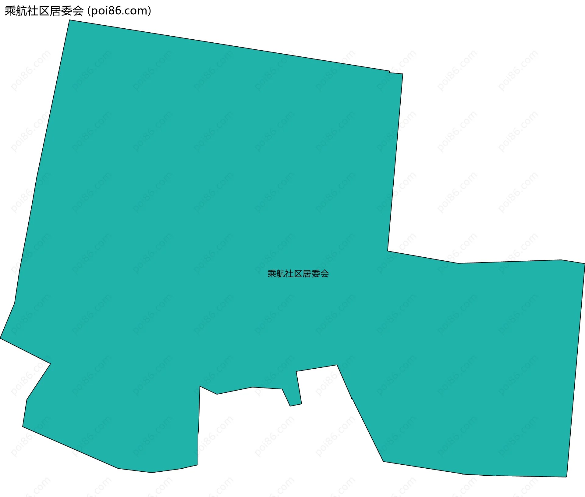 乘航社区居委会边界地图