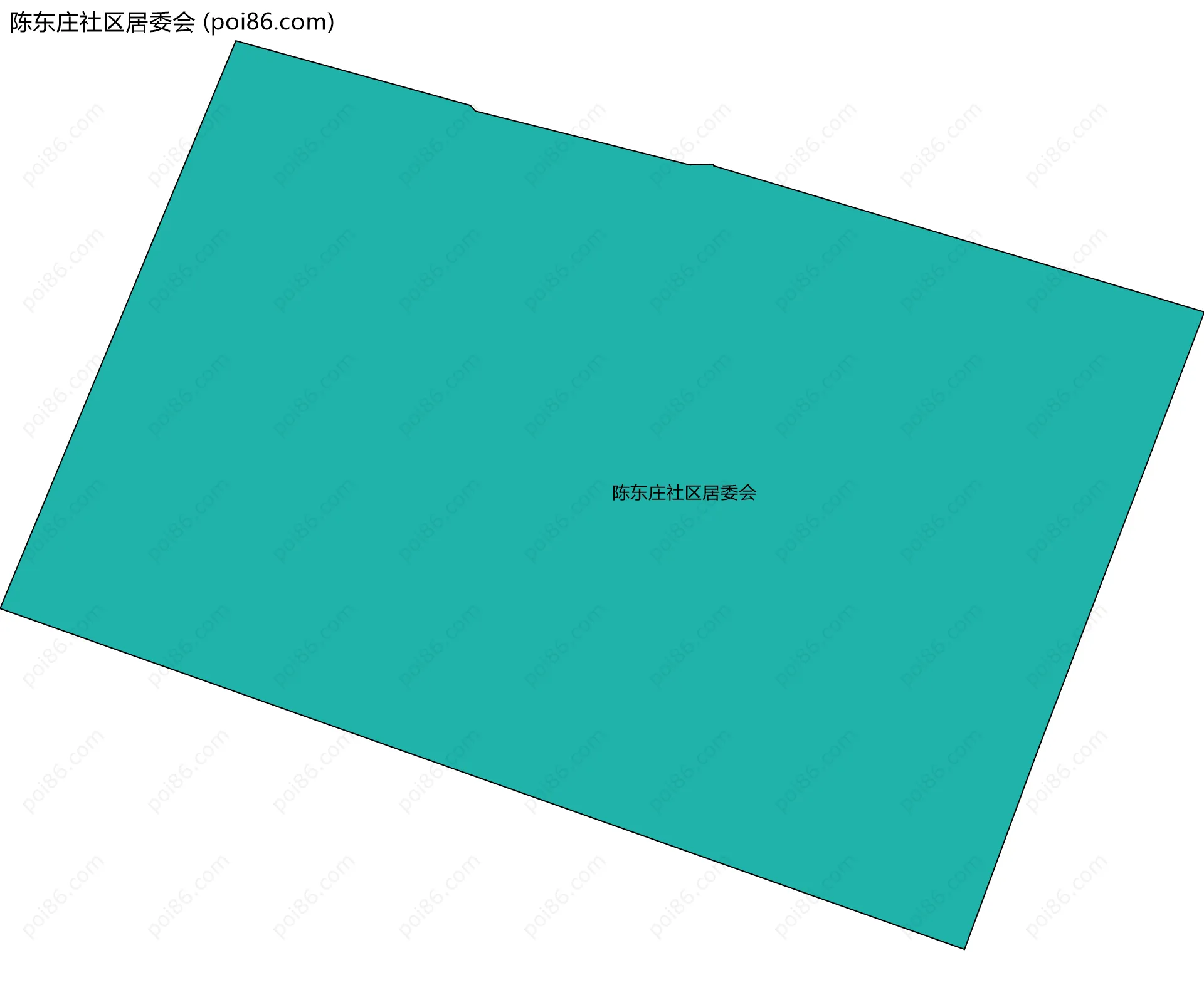 陈东庄社区居委会边界地图