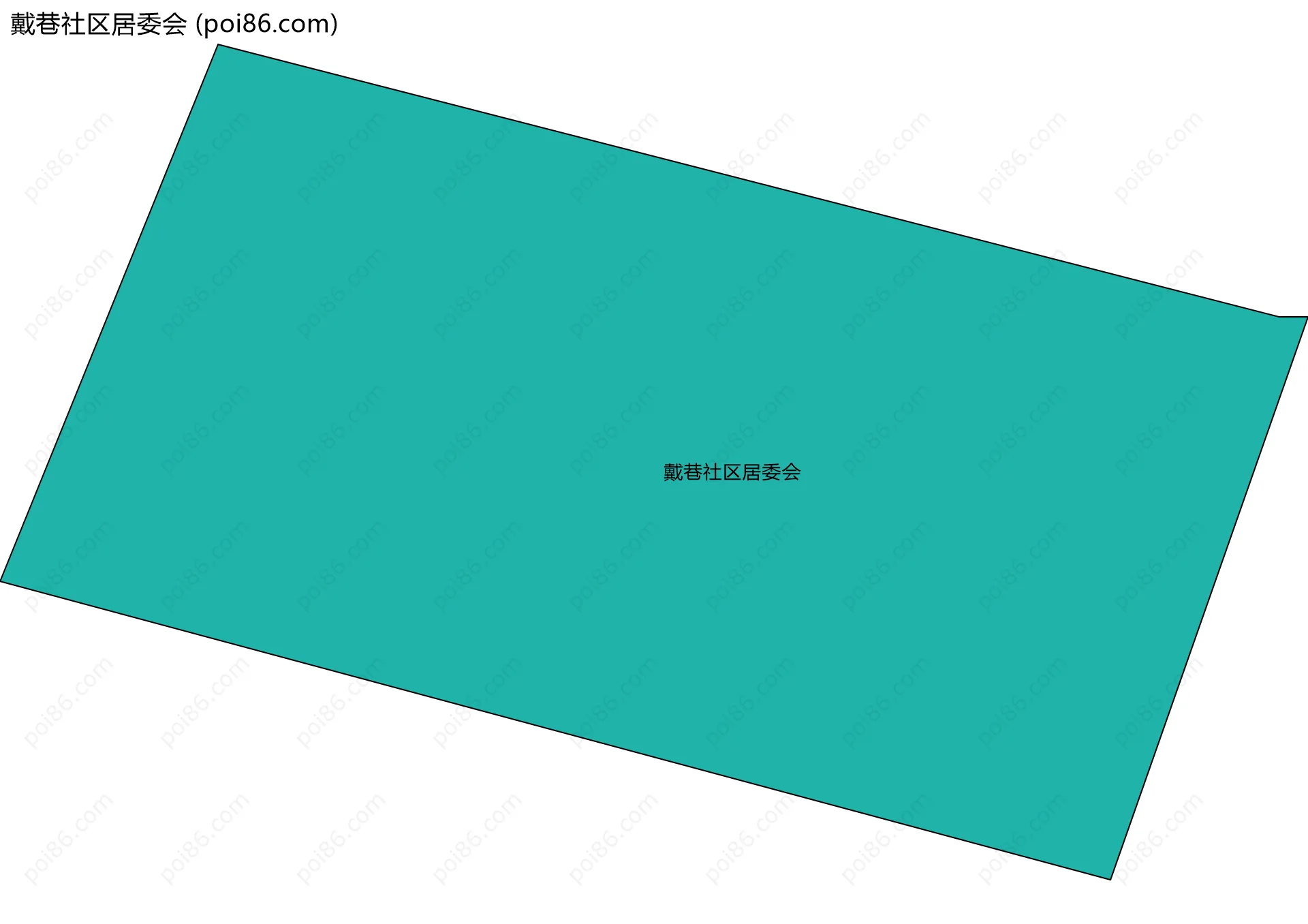 戴巷社区居委会边界地图