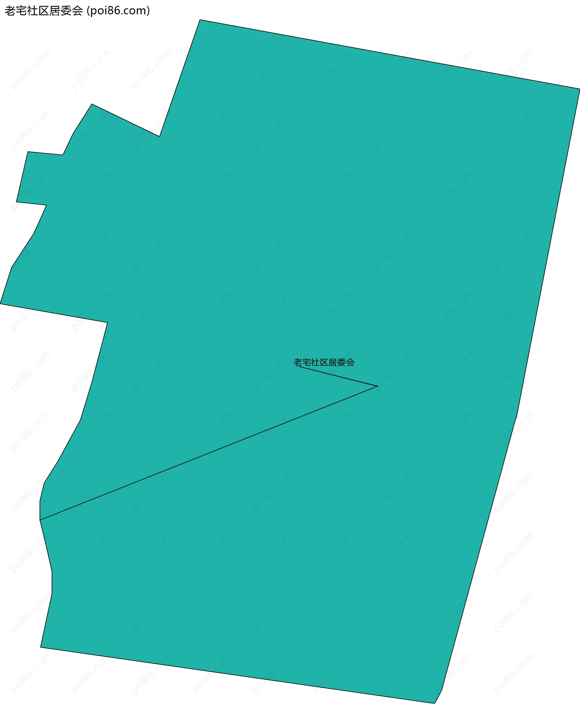 老宅社区居委会边界地图