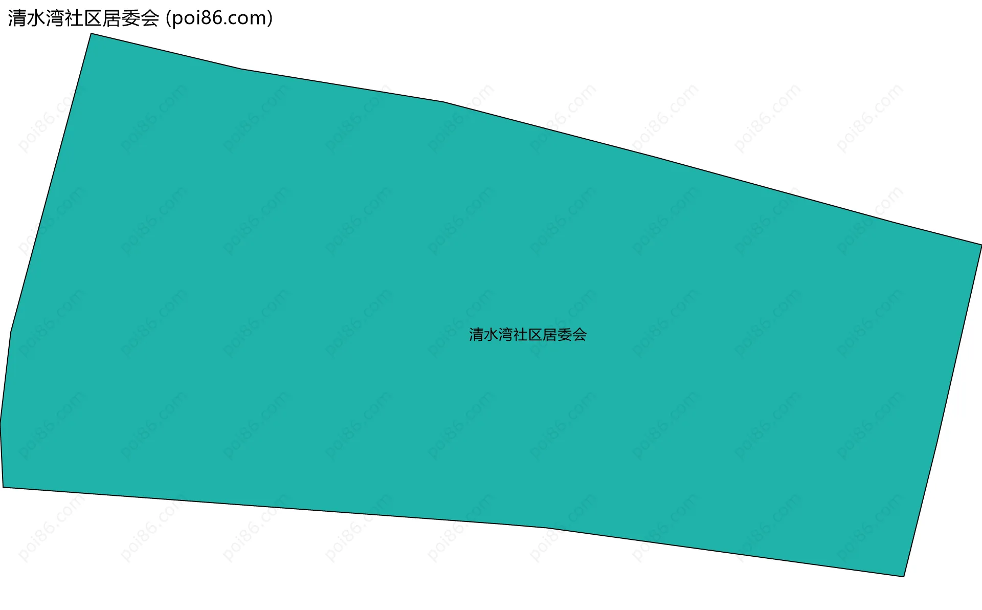 清水湾社区居委会边界地图