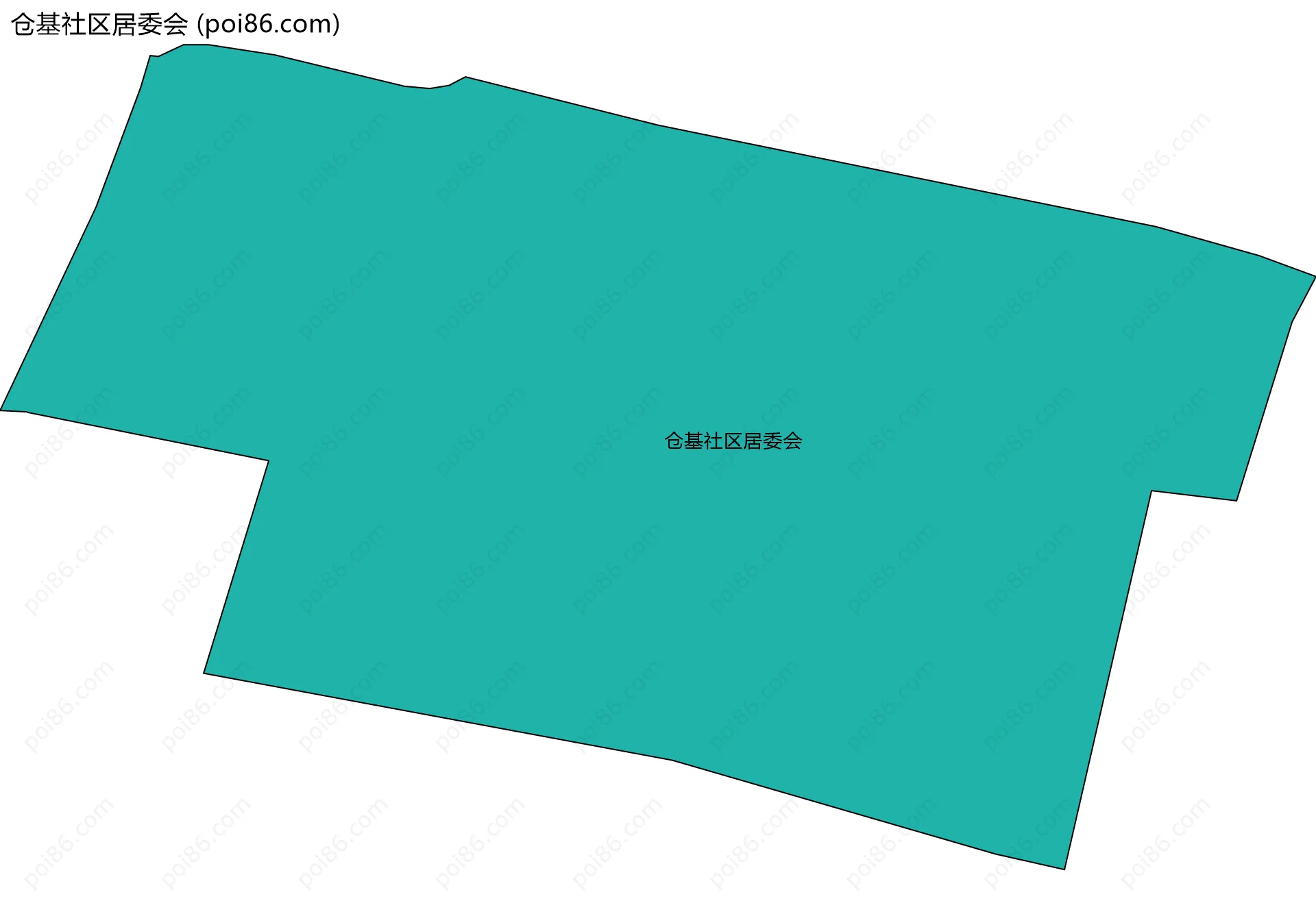 仓基社区居委会边界地图