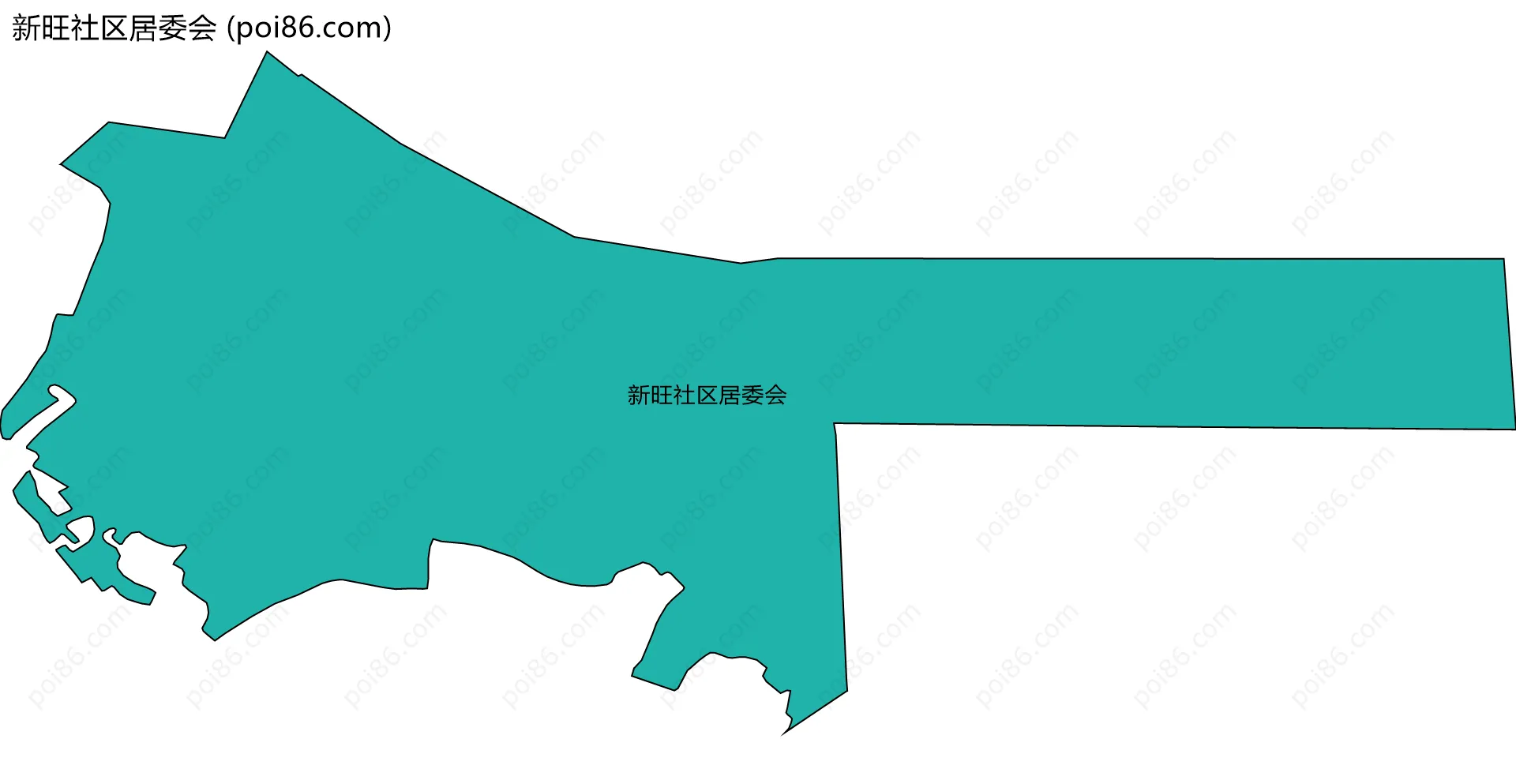 新旺社区居委会边界地图