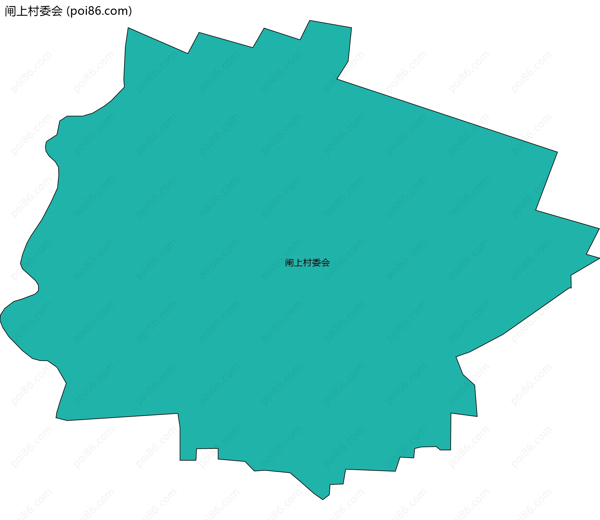 闸上村委会边界地图