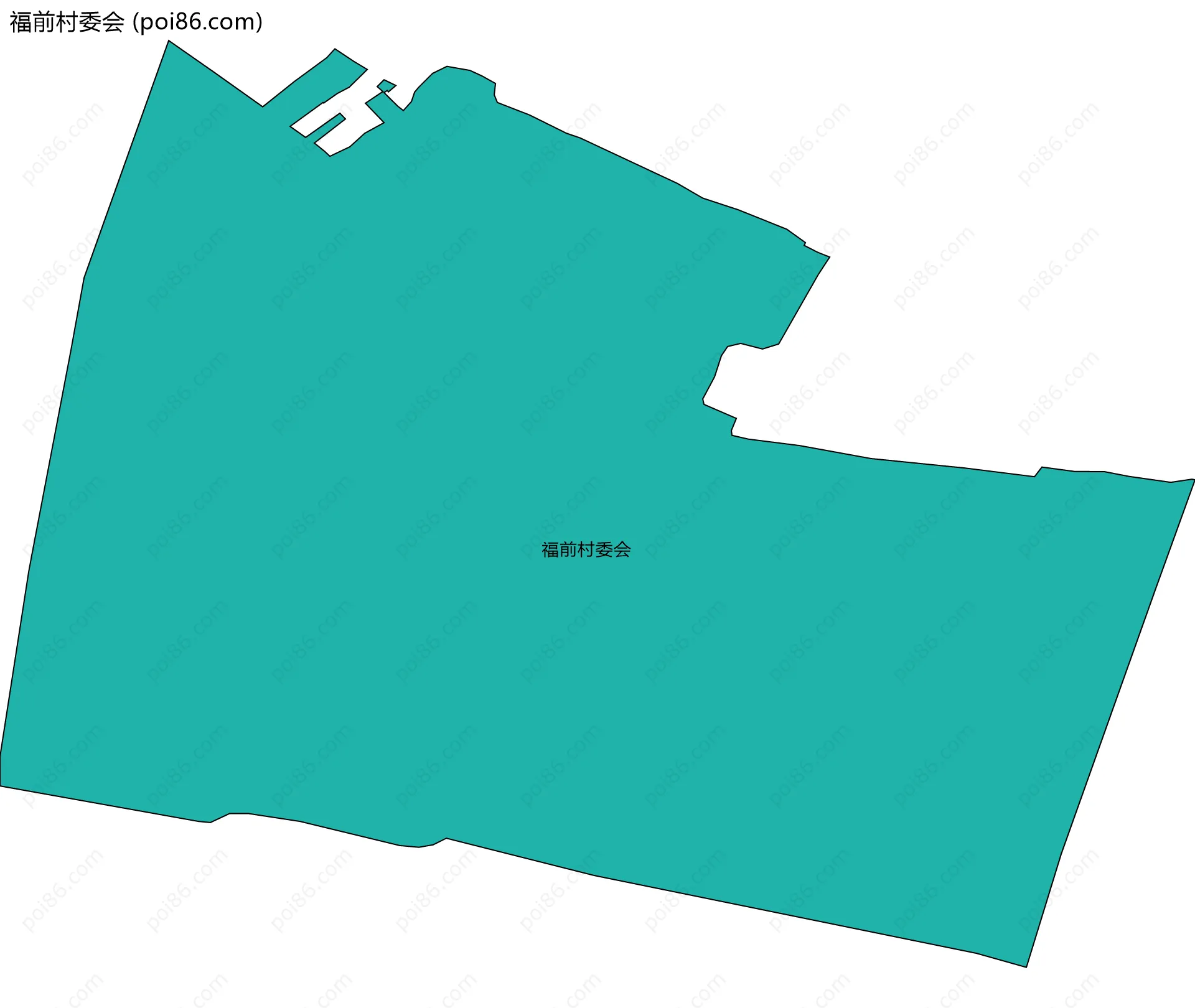福前村委会边界地图