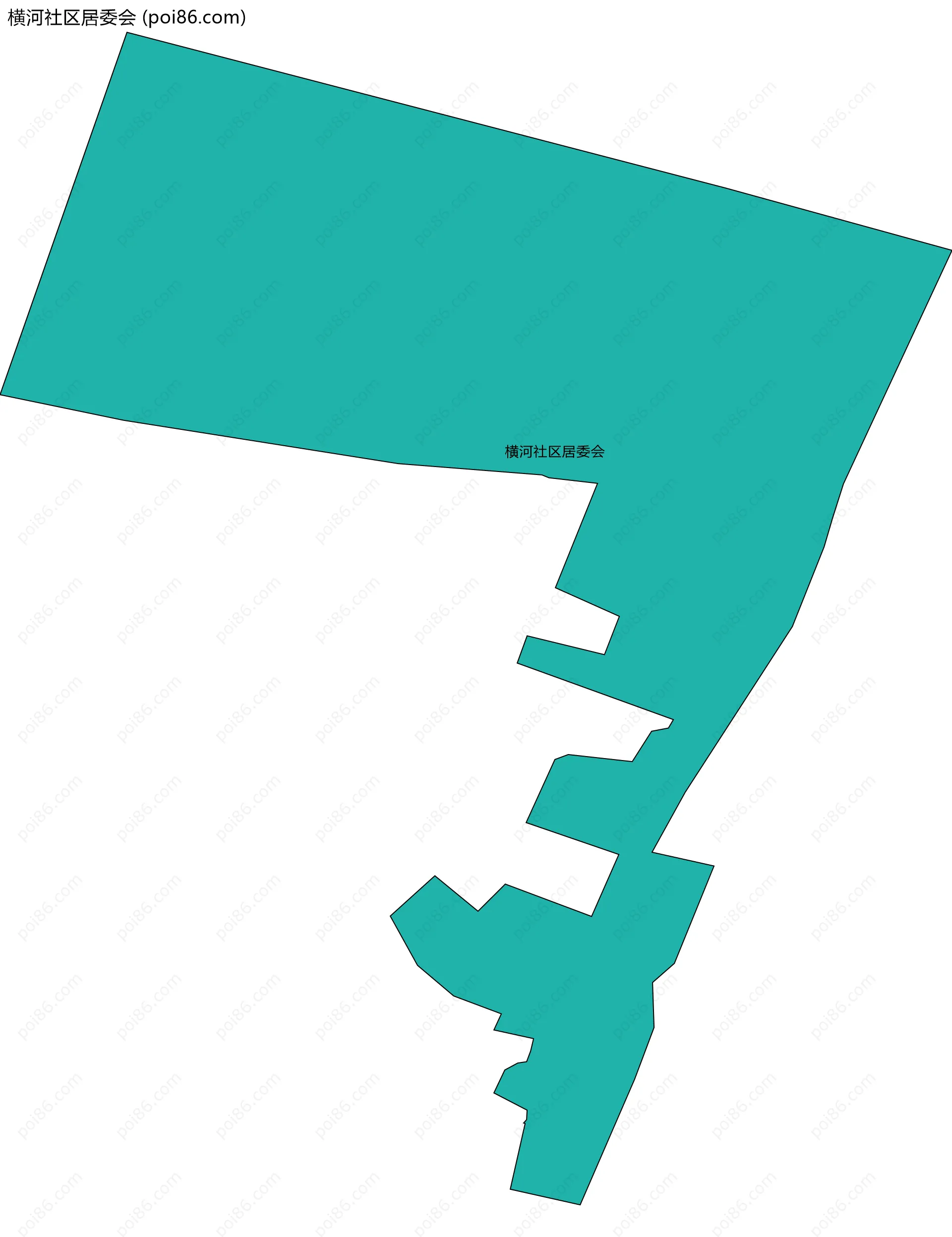 横河社区居委会边界地图