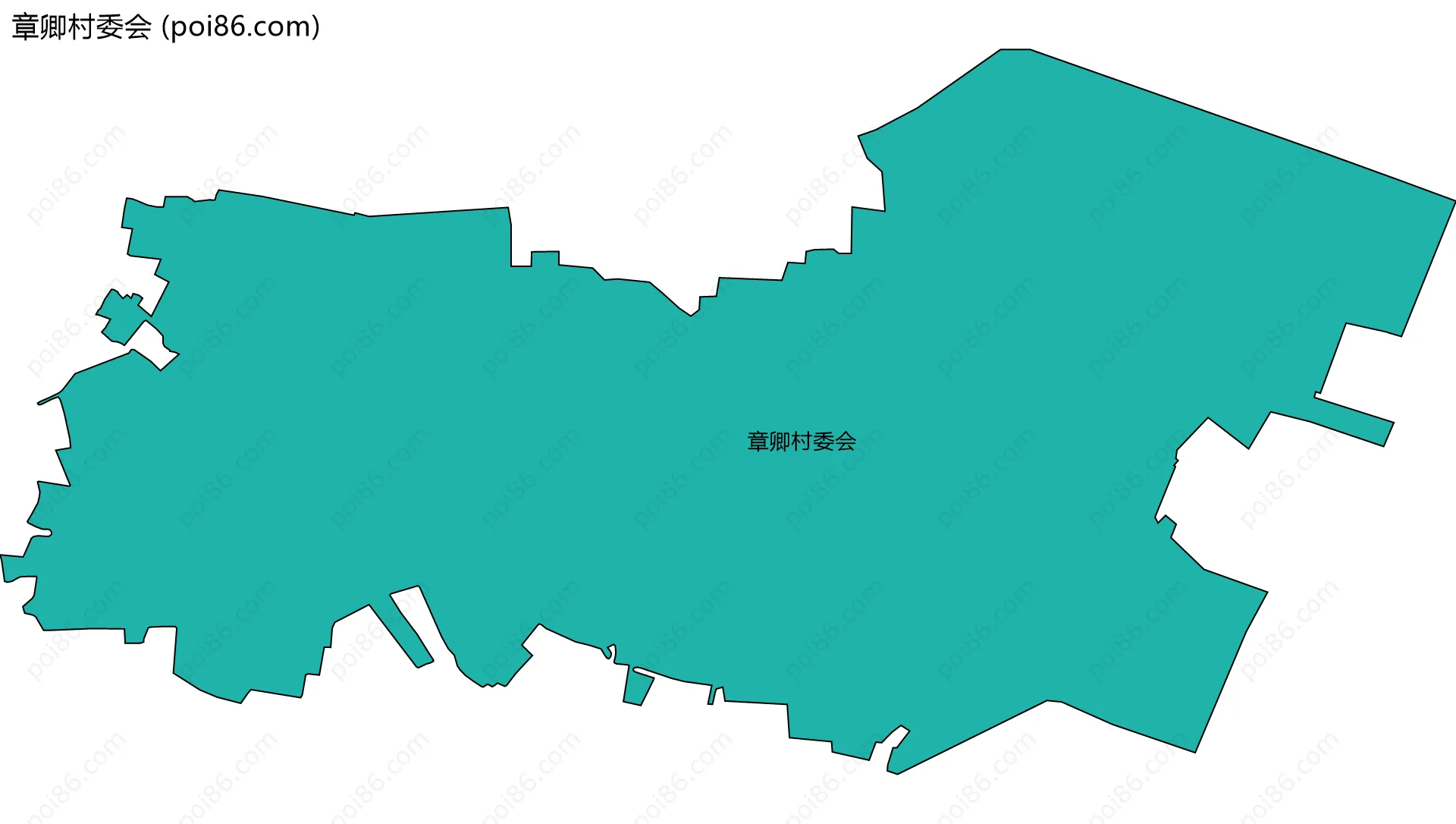 章卿村委会边界地图