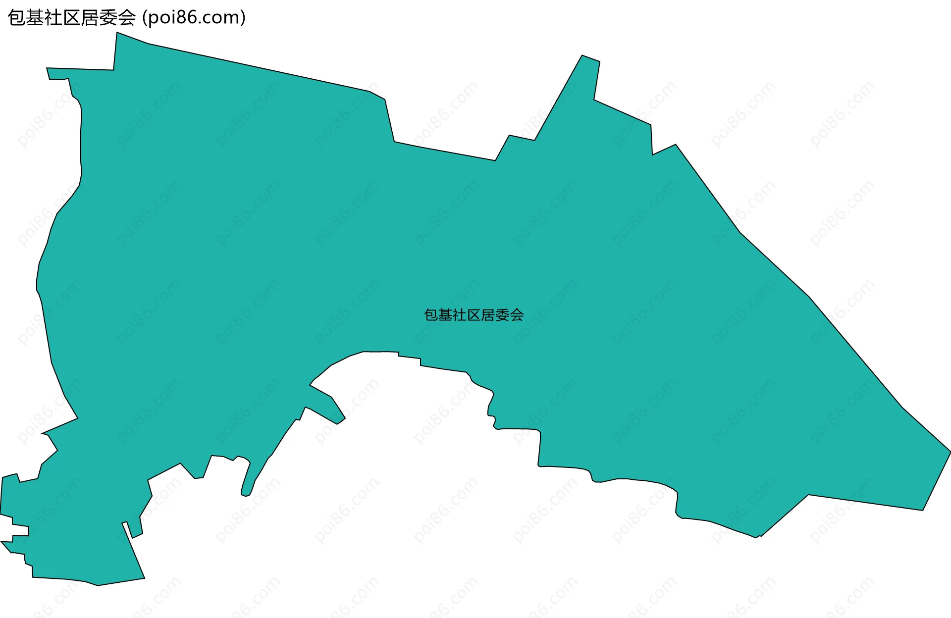 包基社区居委会边界地图