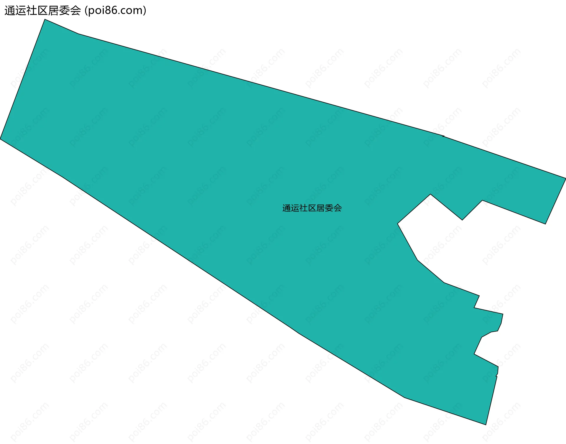 通运社区居委会边界地图
