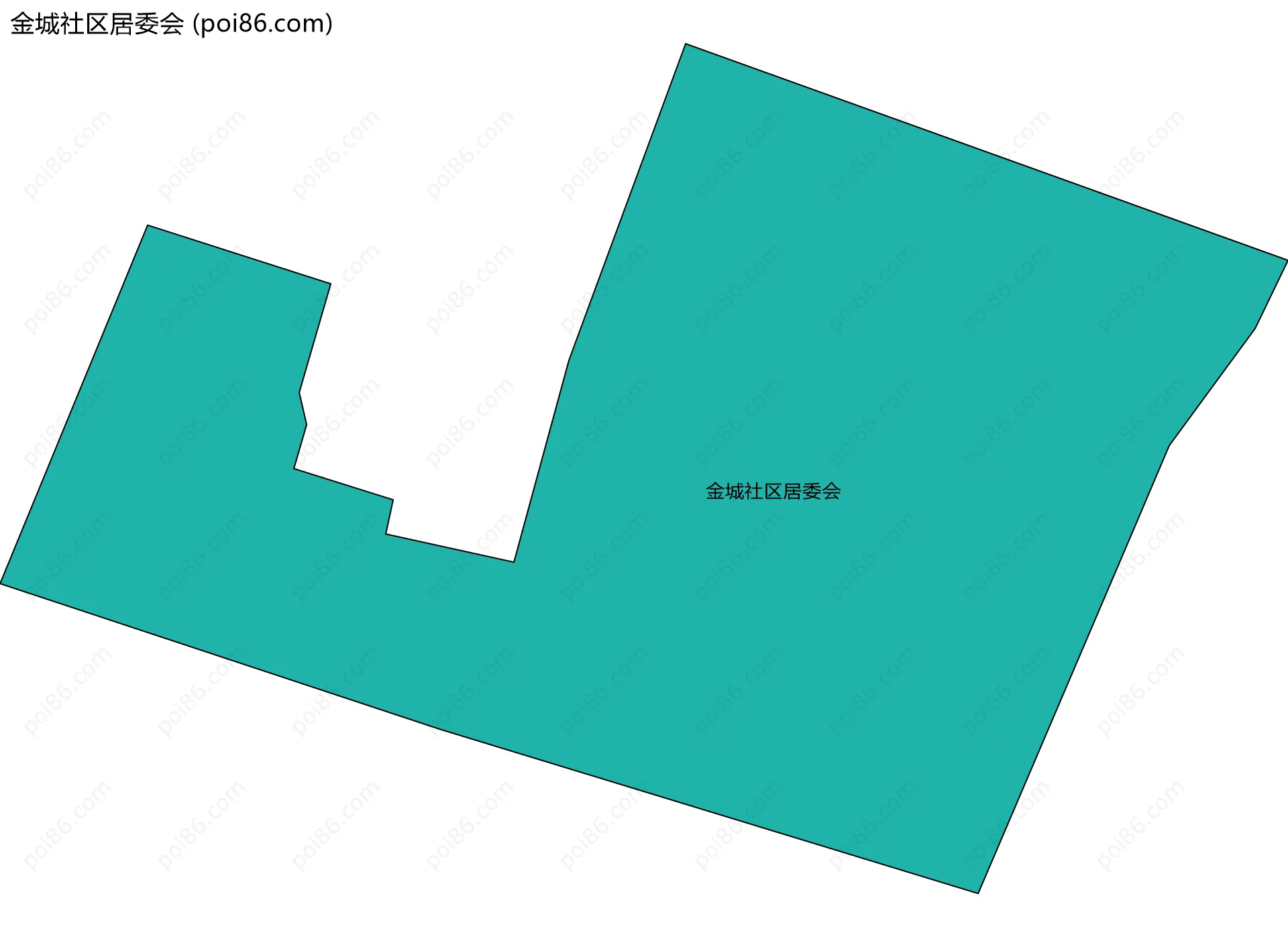 金城社区居委会边界地图