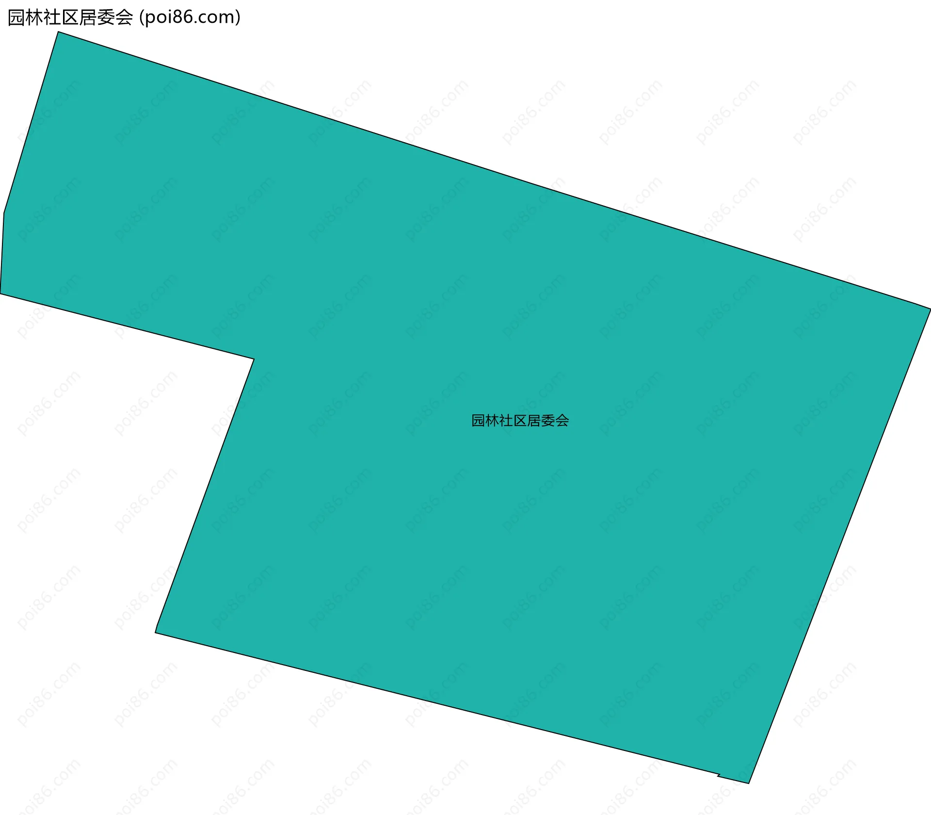 园林社区居委会边界地图