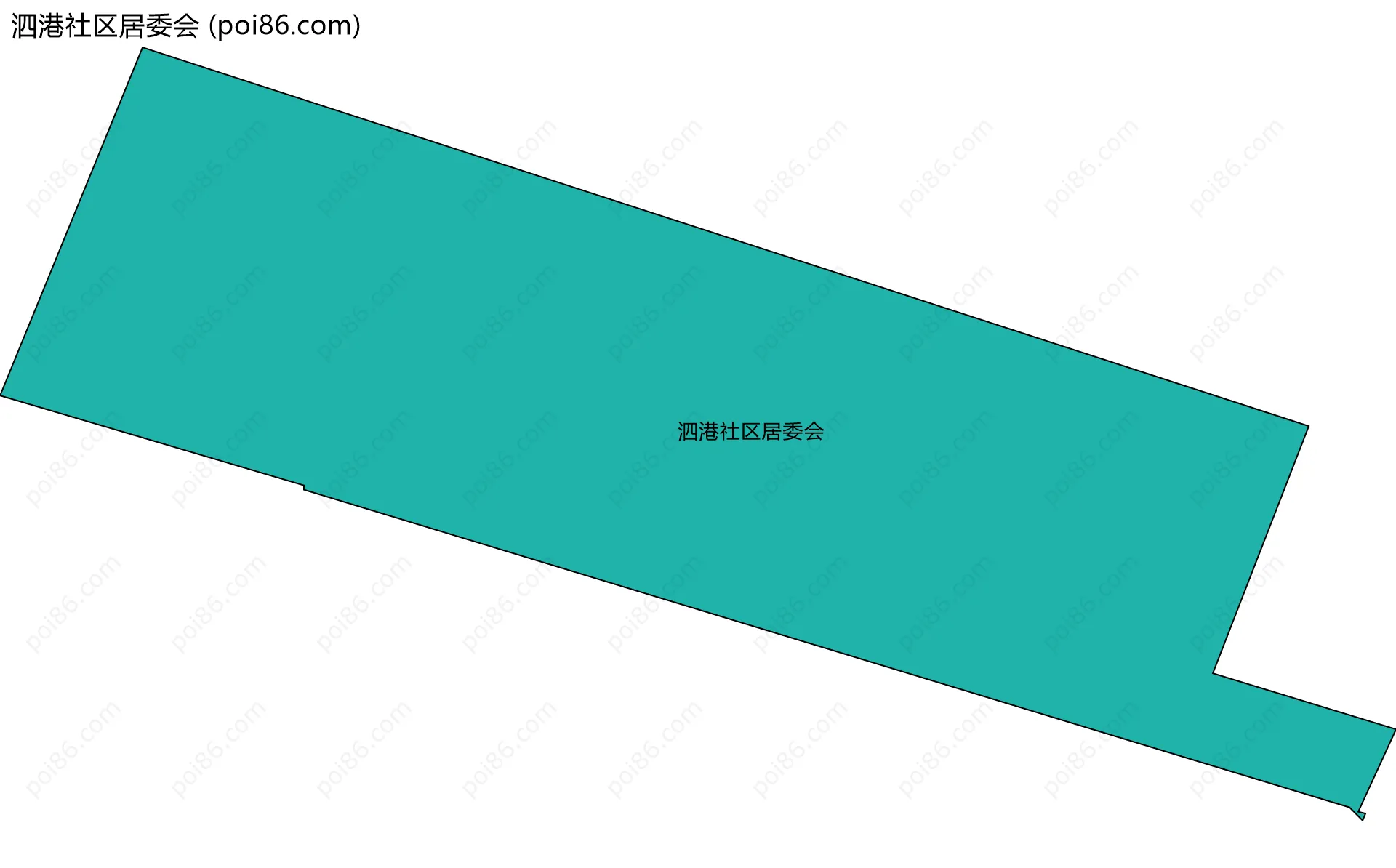 泗港社区居委会边界地图