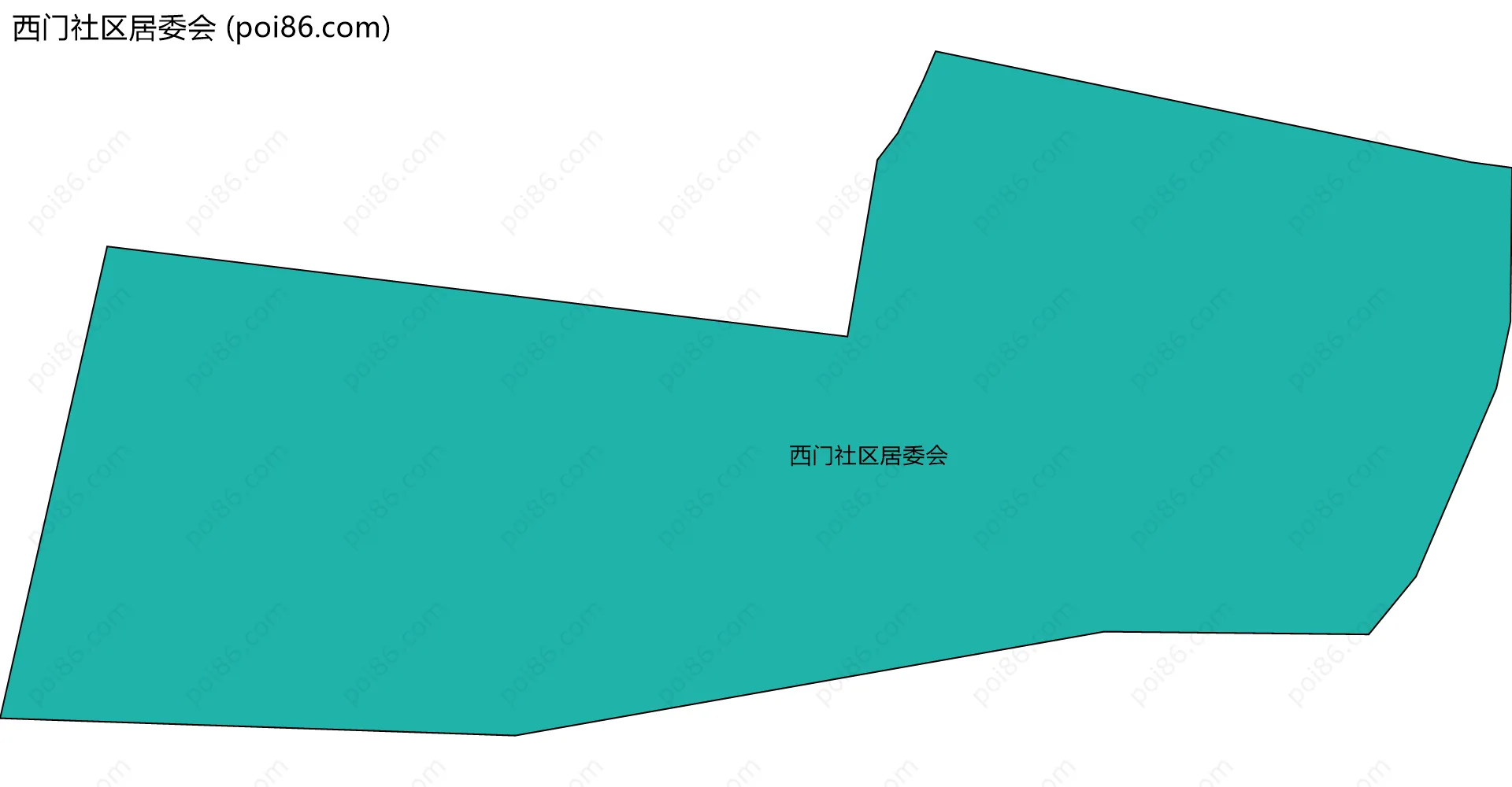 西门社区居委会边界地图