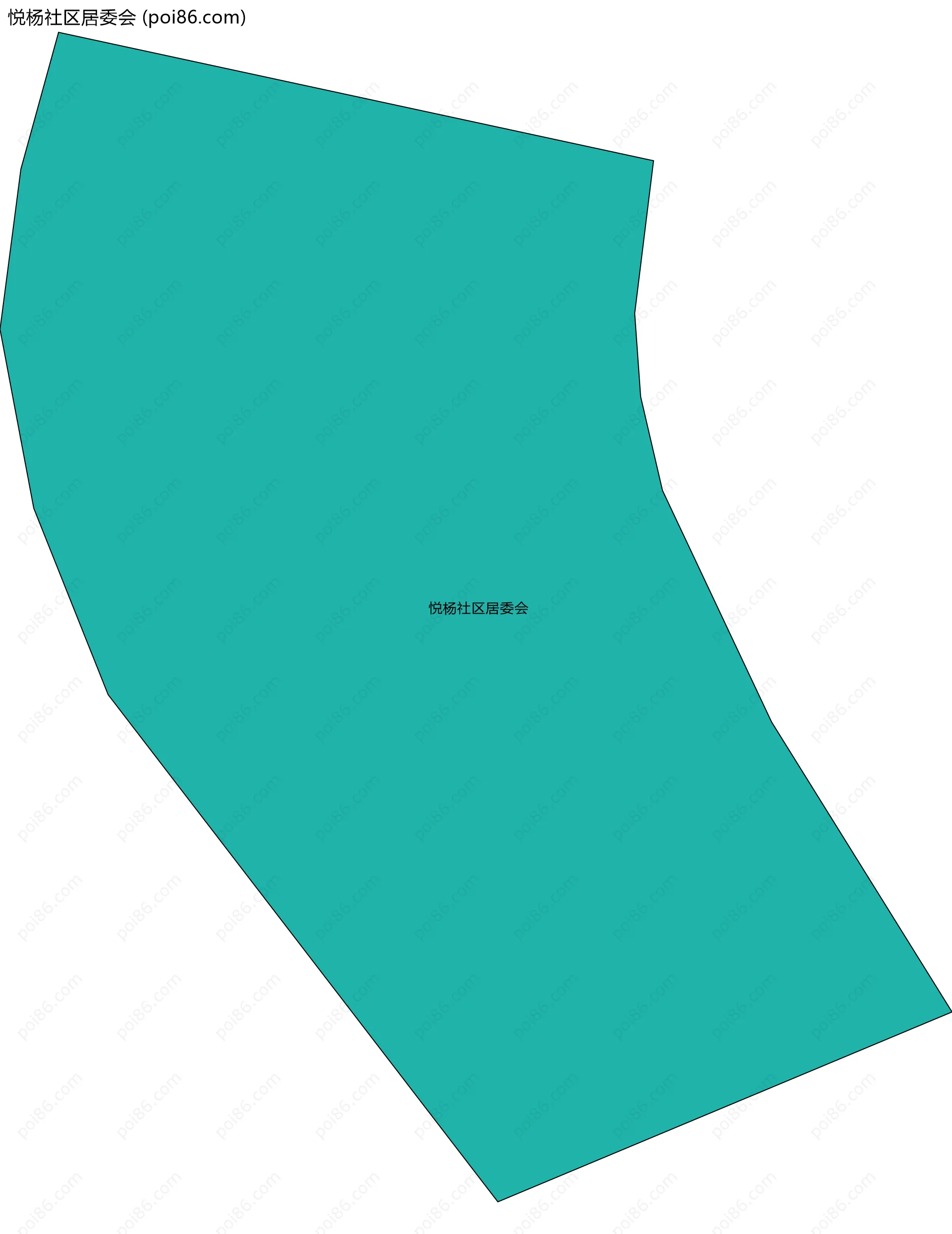 悦杨社区居委会边界地图