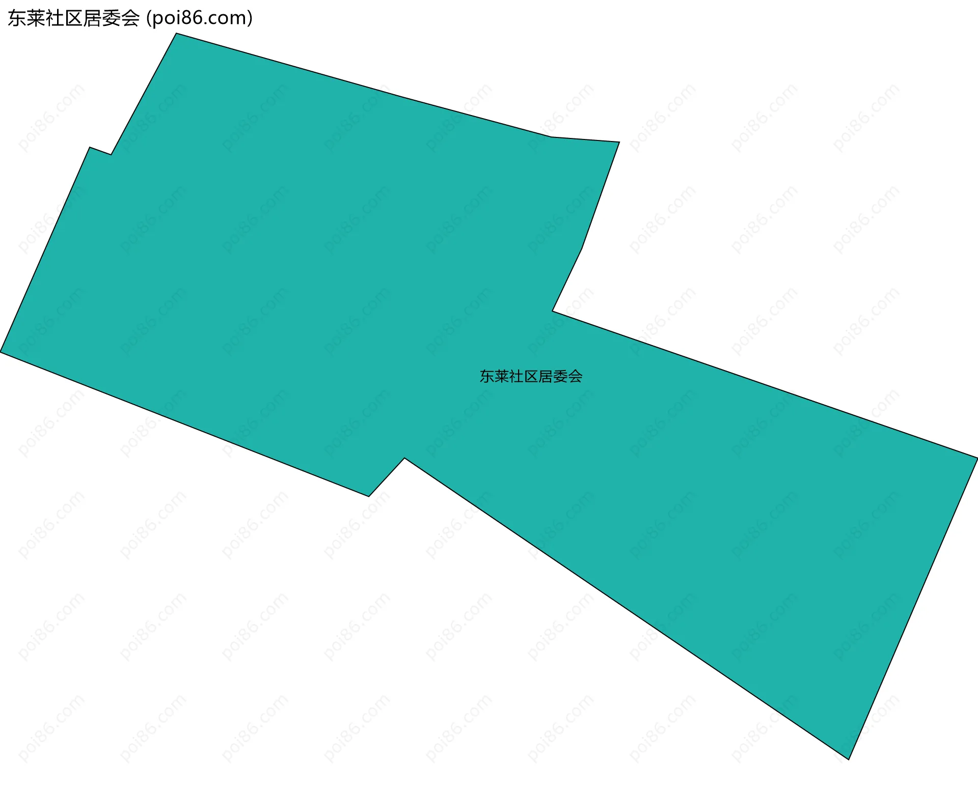 东莱社区居委会边界地图