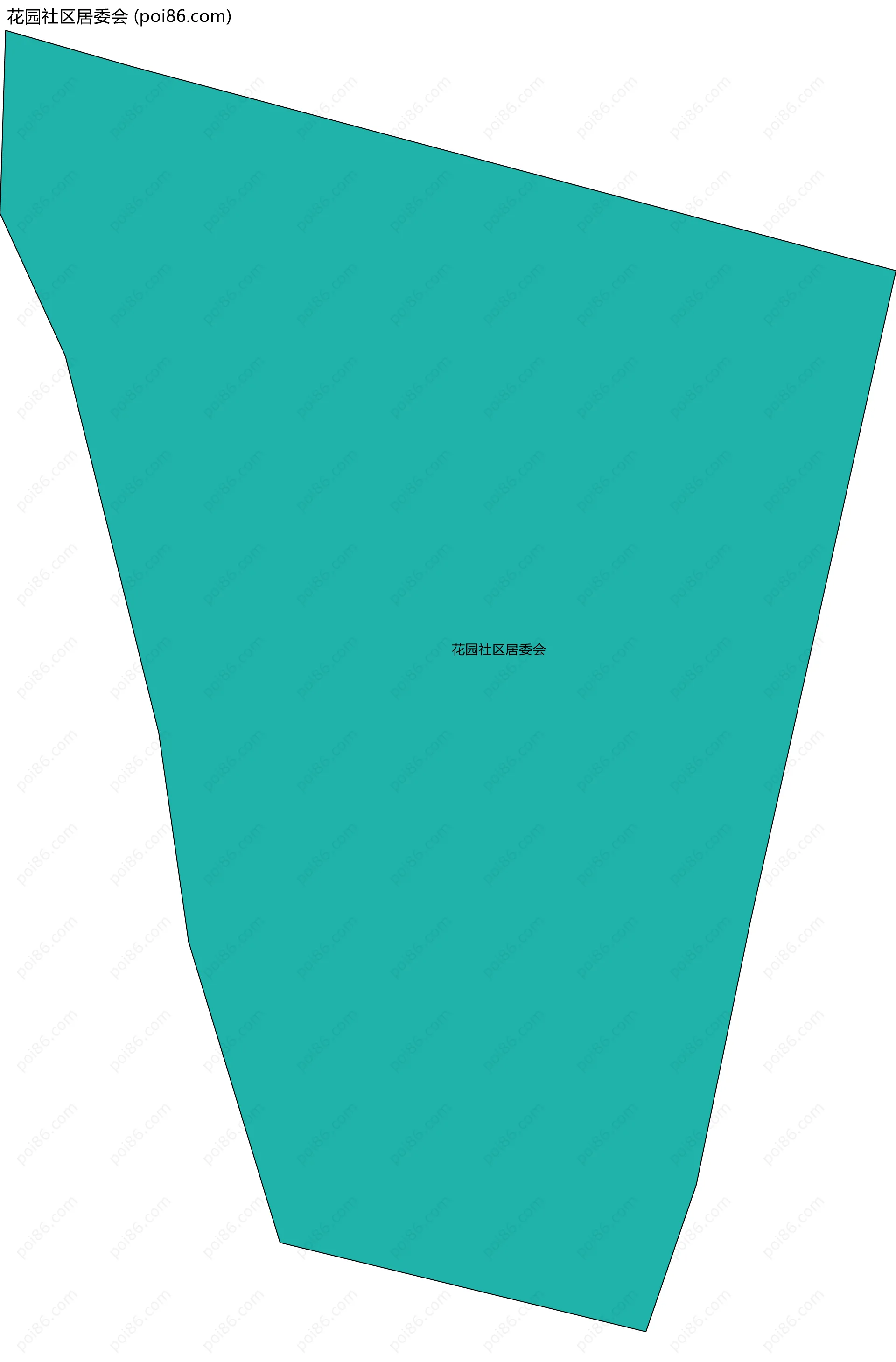 花园社区居委会边界地图