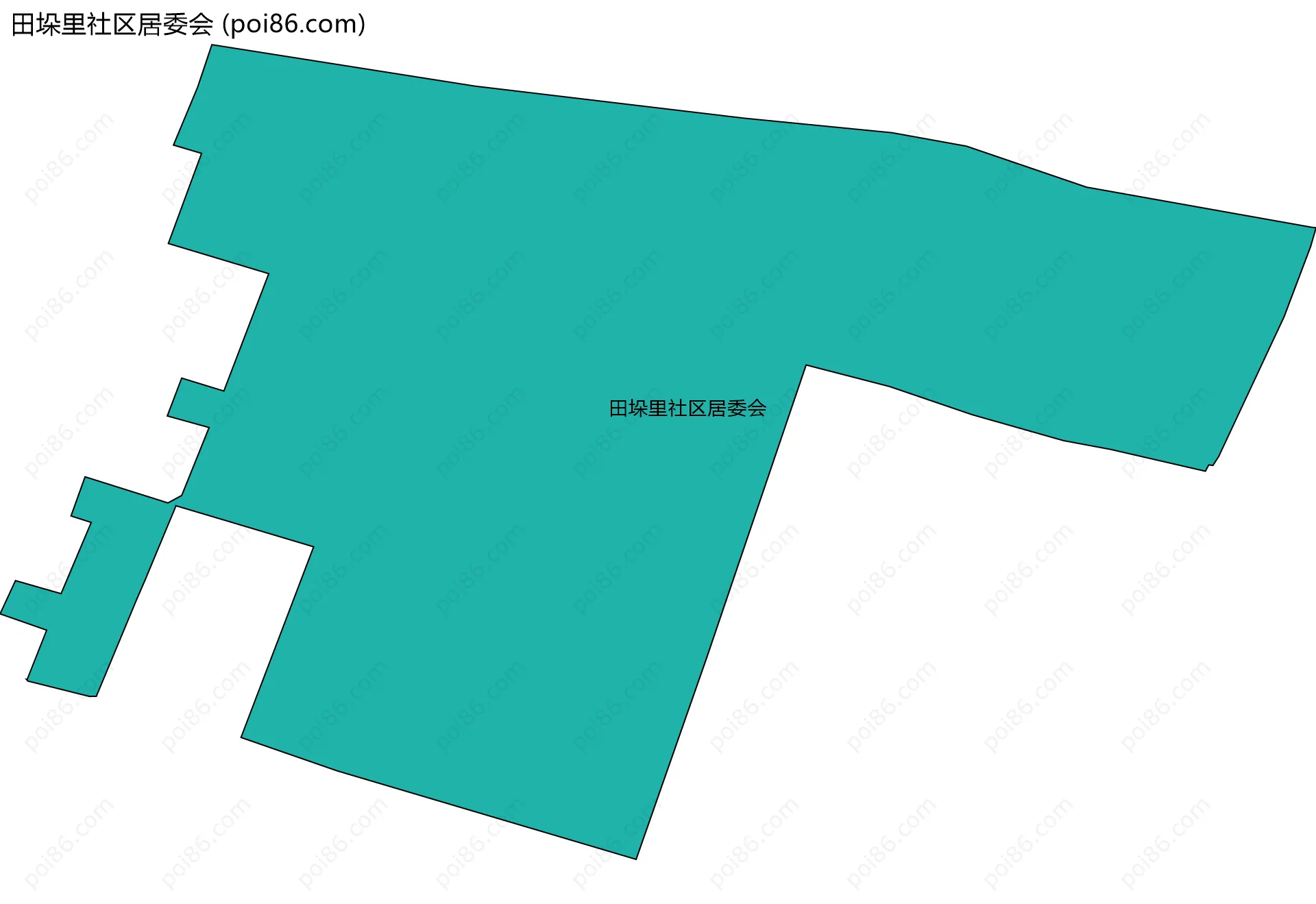 田垛里社区居委会边界地图