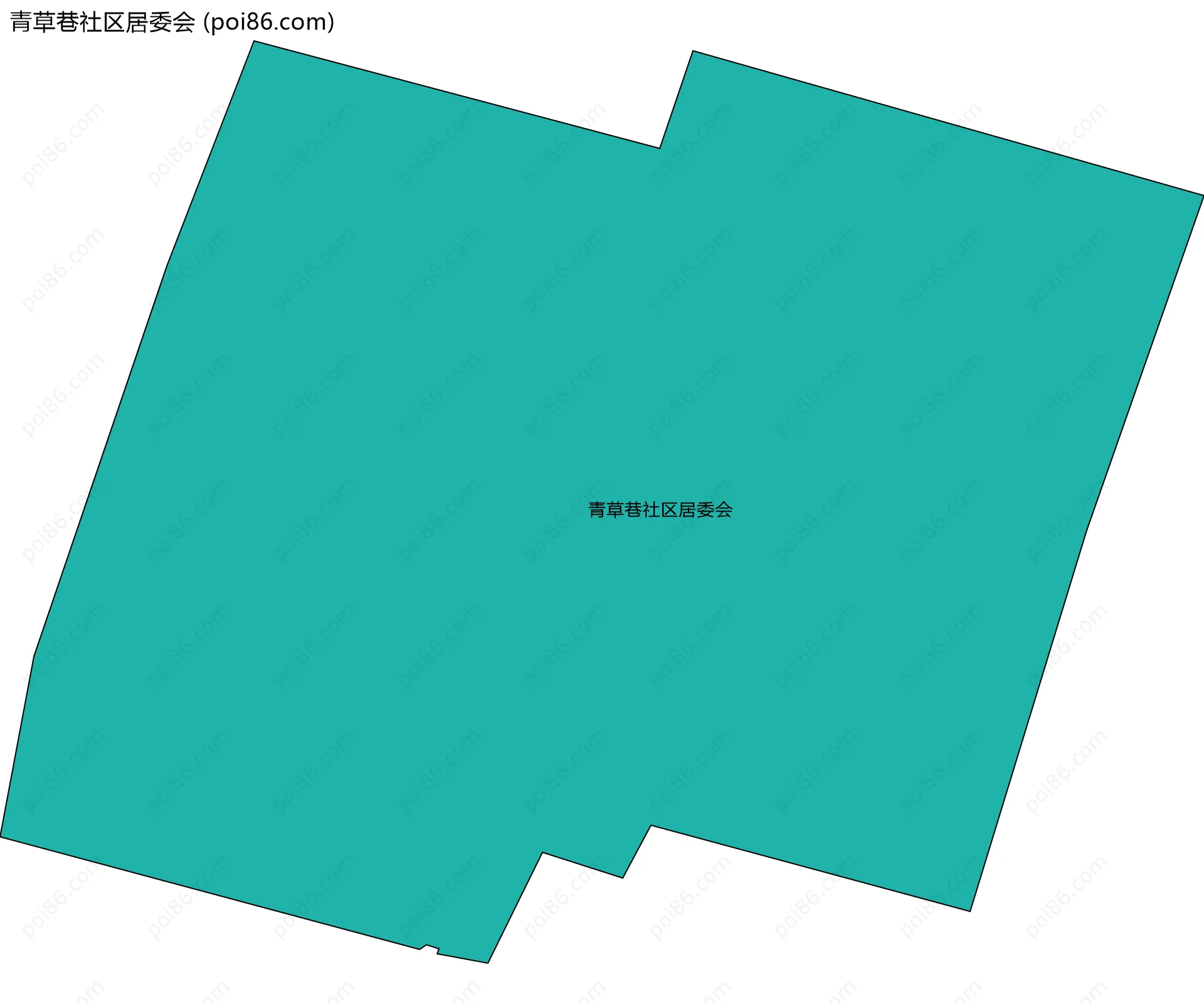 青草巷社区居委会边界地图