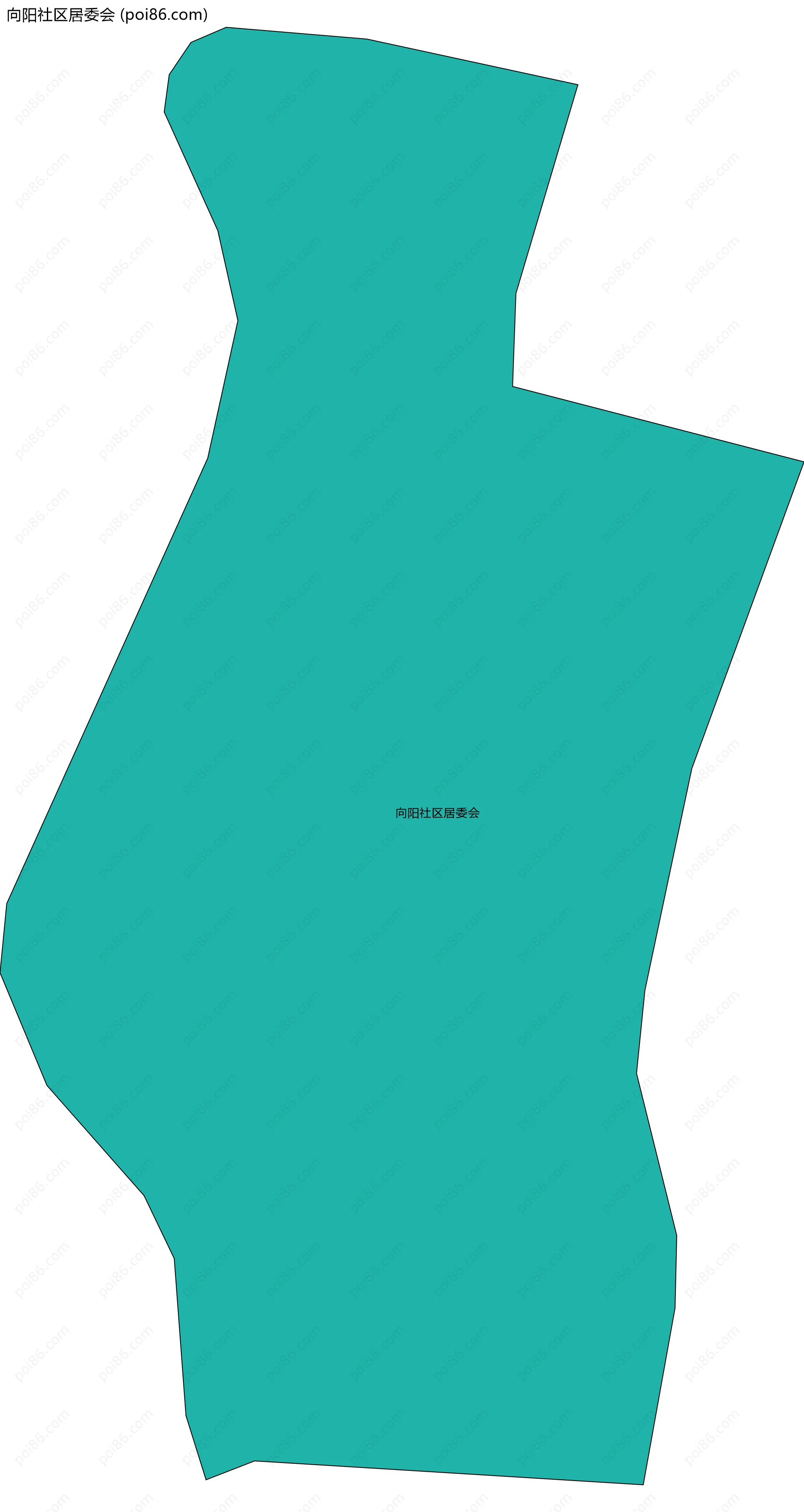 向阳社区居委会边界地图