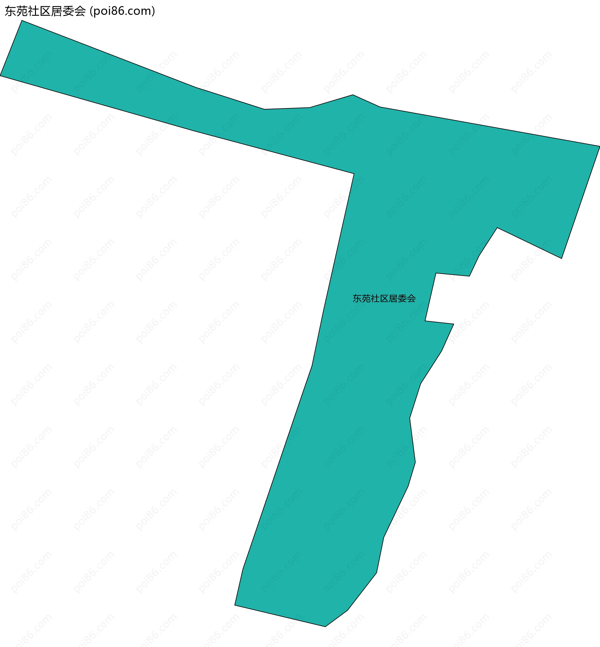 东苑社区居委会边界地图