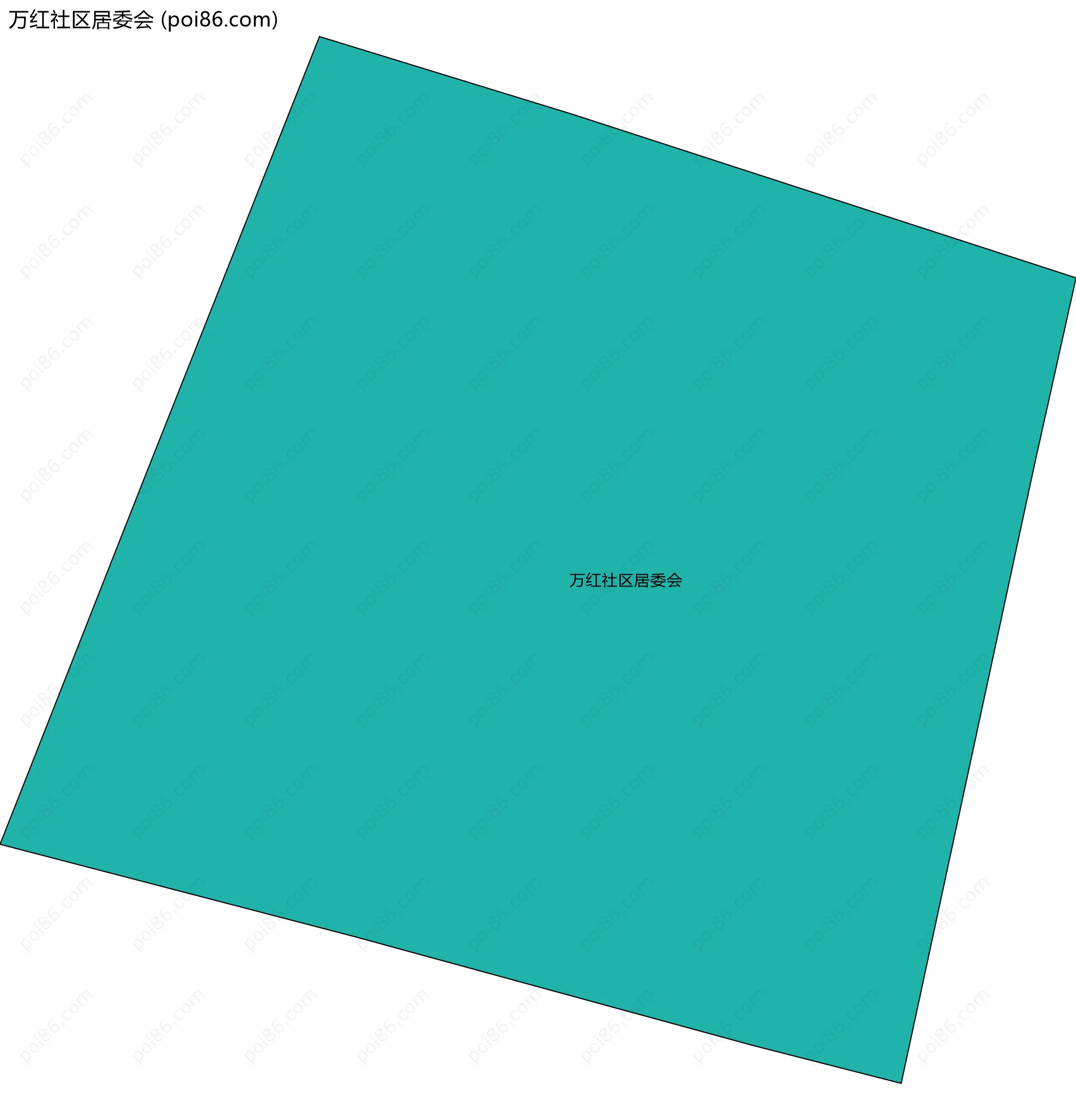 万红社区居委会边界地图