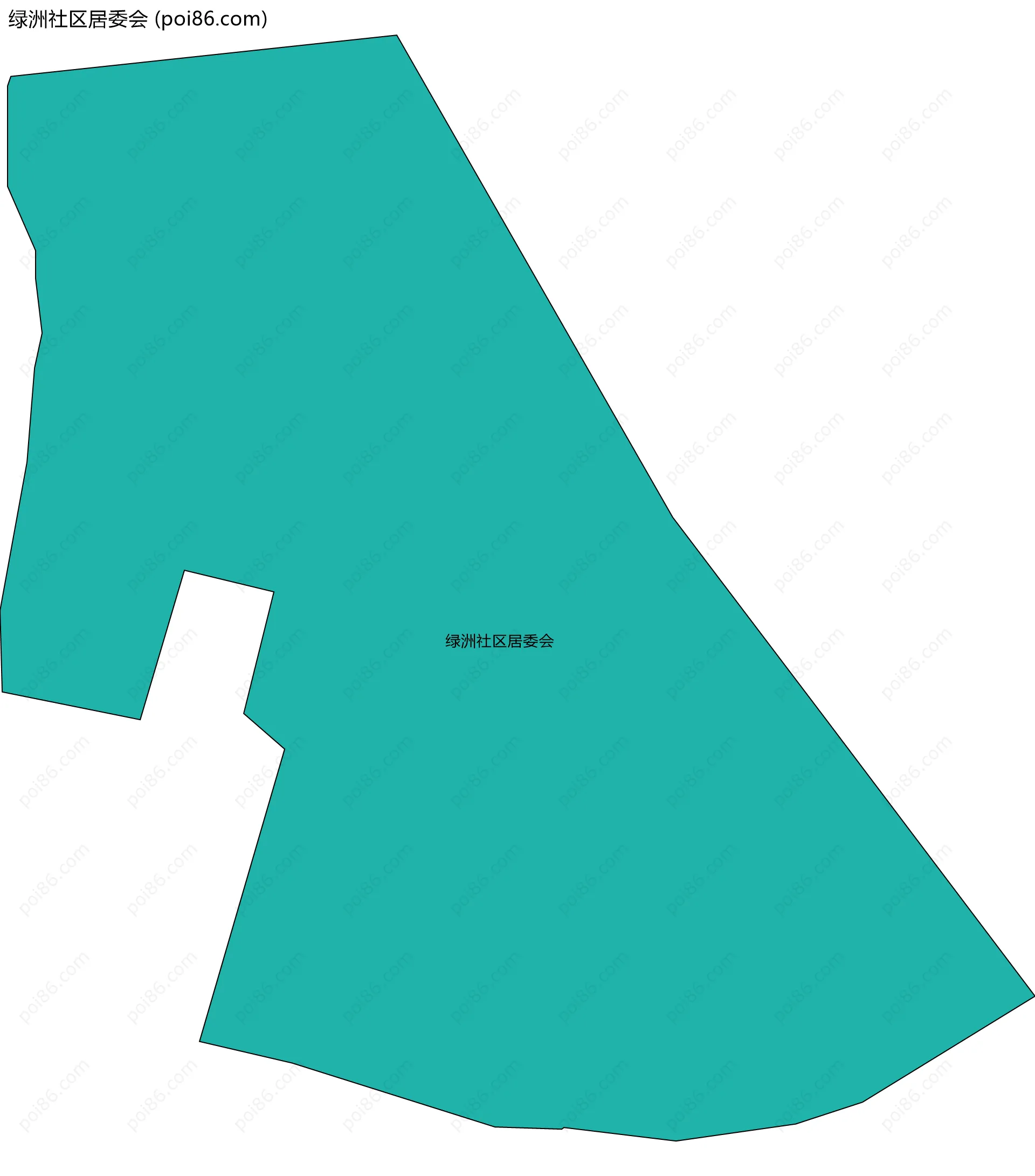 绿洲社区居委会边界地图