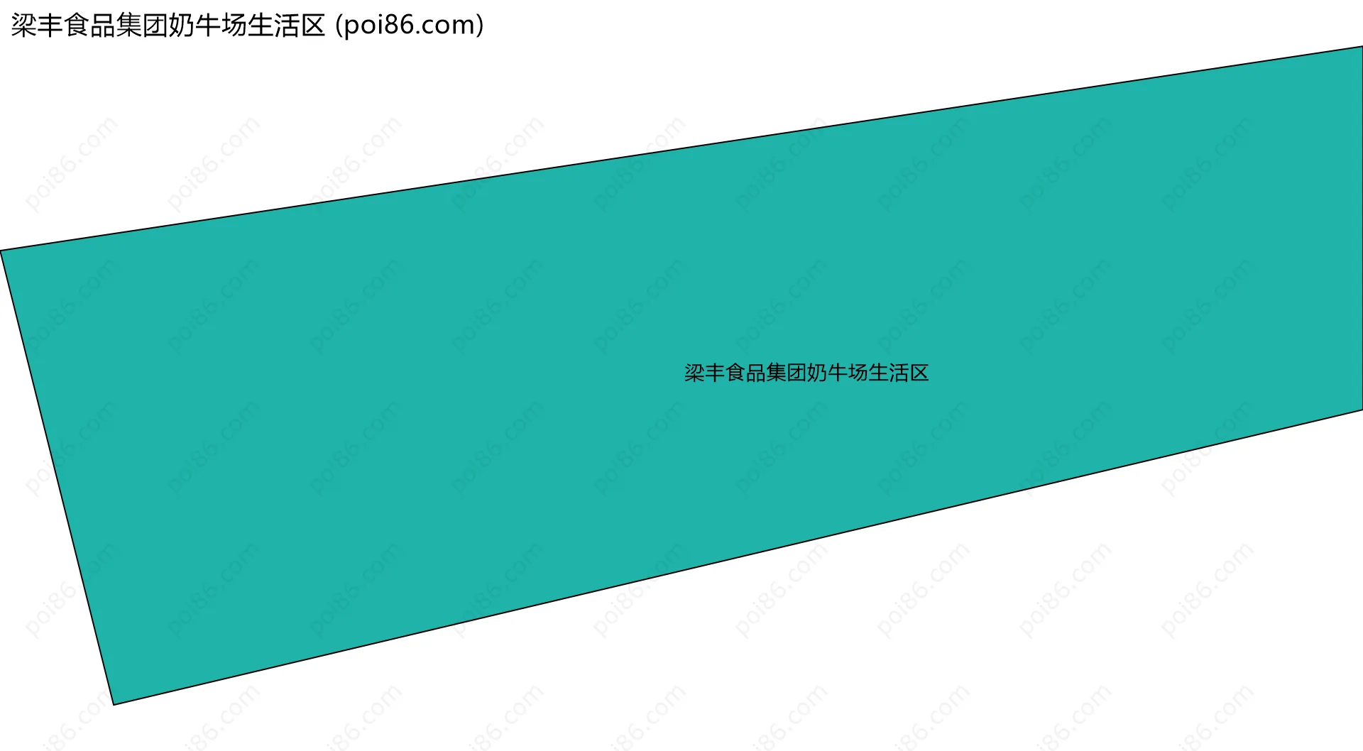梁丰食品集团奶牛场生活区边界地图